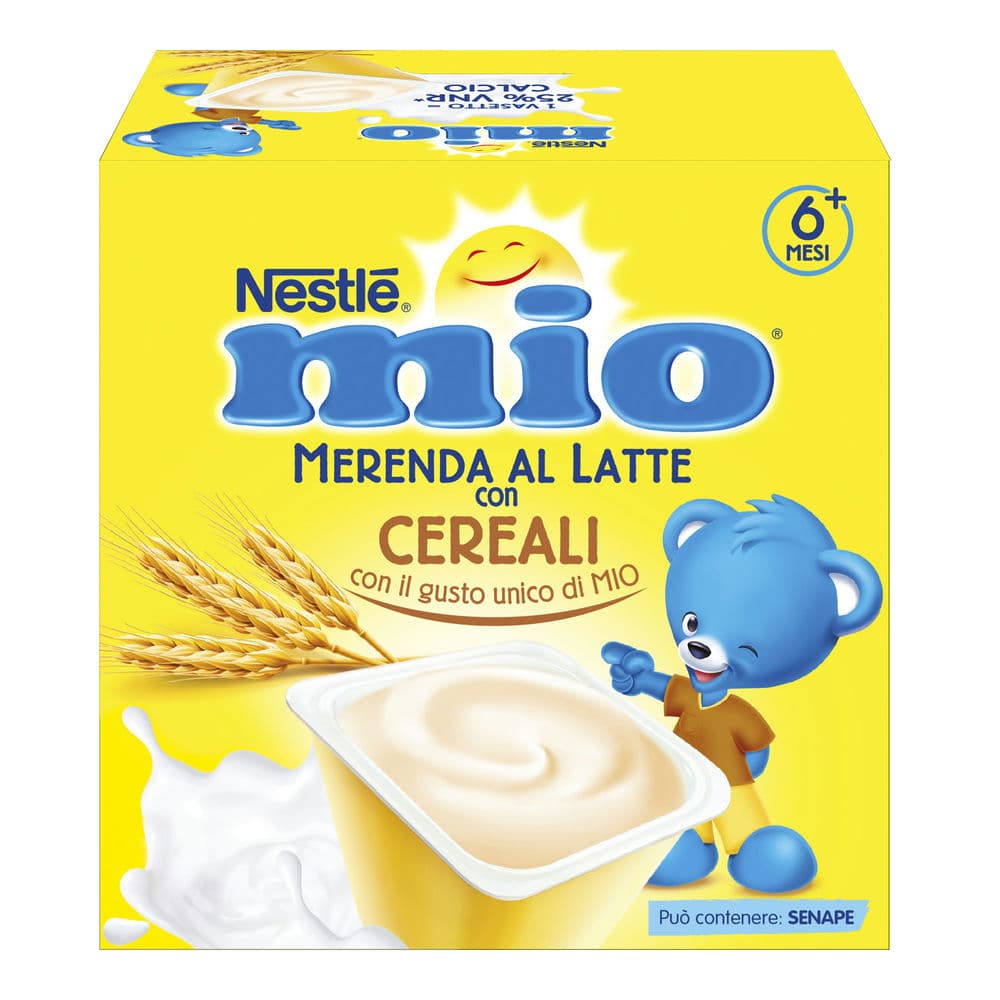 Nestlé mio merenda al latte cereali da 6 mesi, 4 vasetti da 100g - NESTLE'