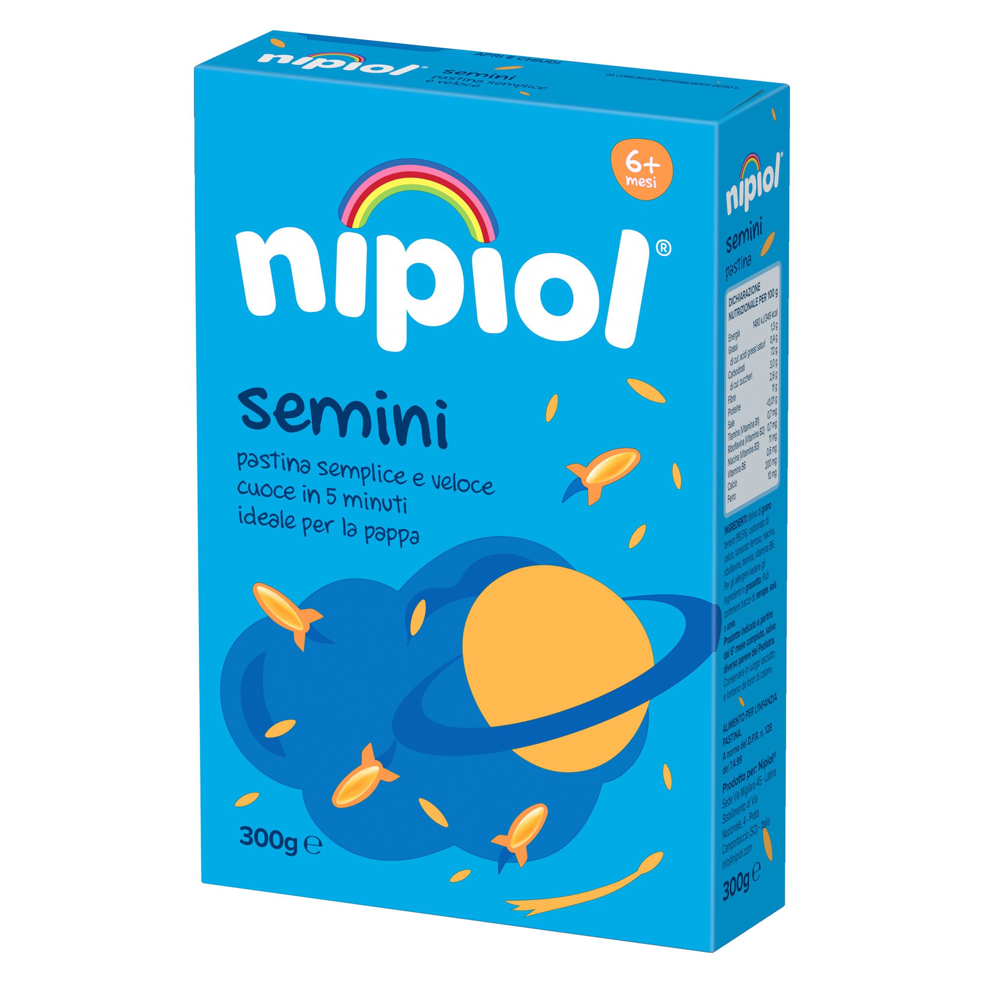 Pastina semini 6m+ 300 gr - nipiol - Nipiol