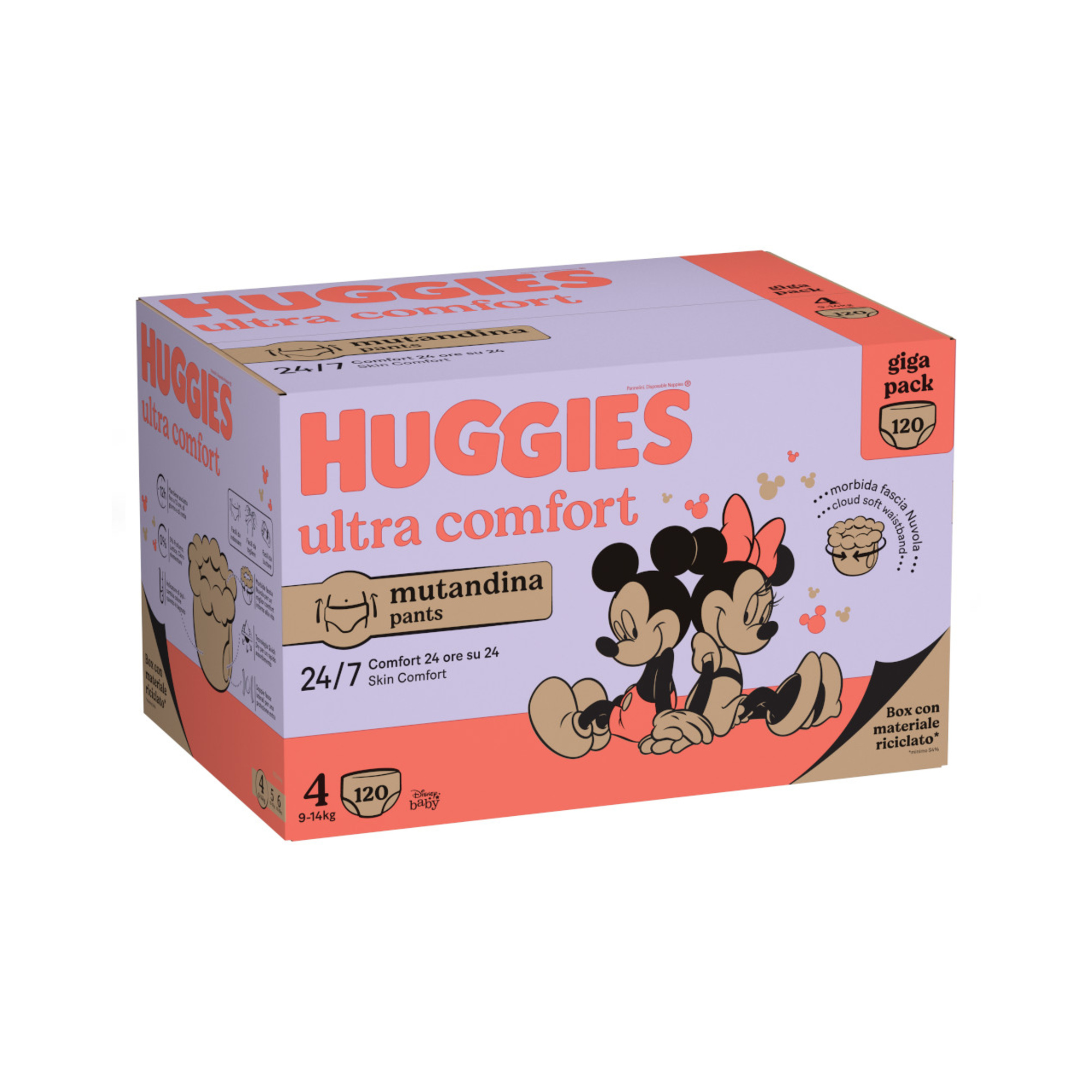 Mutandina gigapack tg.4 120 pannolini - huggies ultra comfort - Huggies