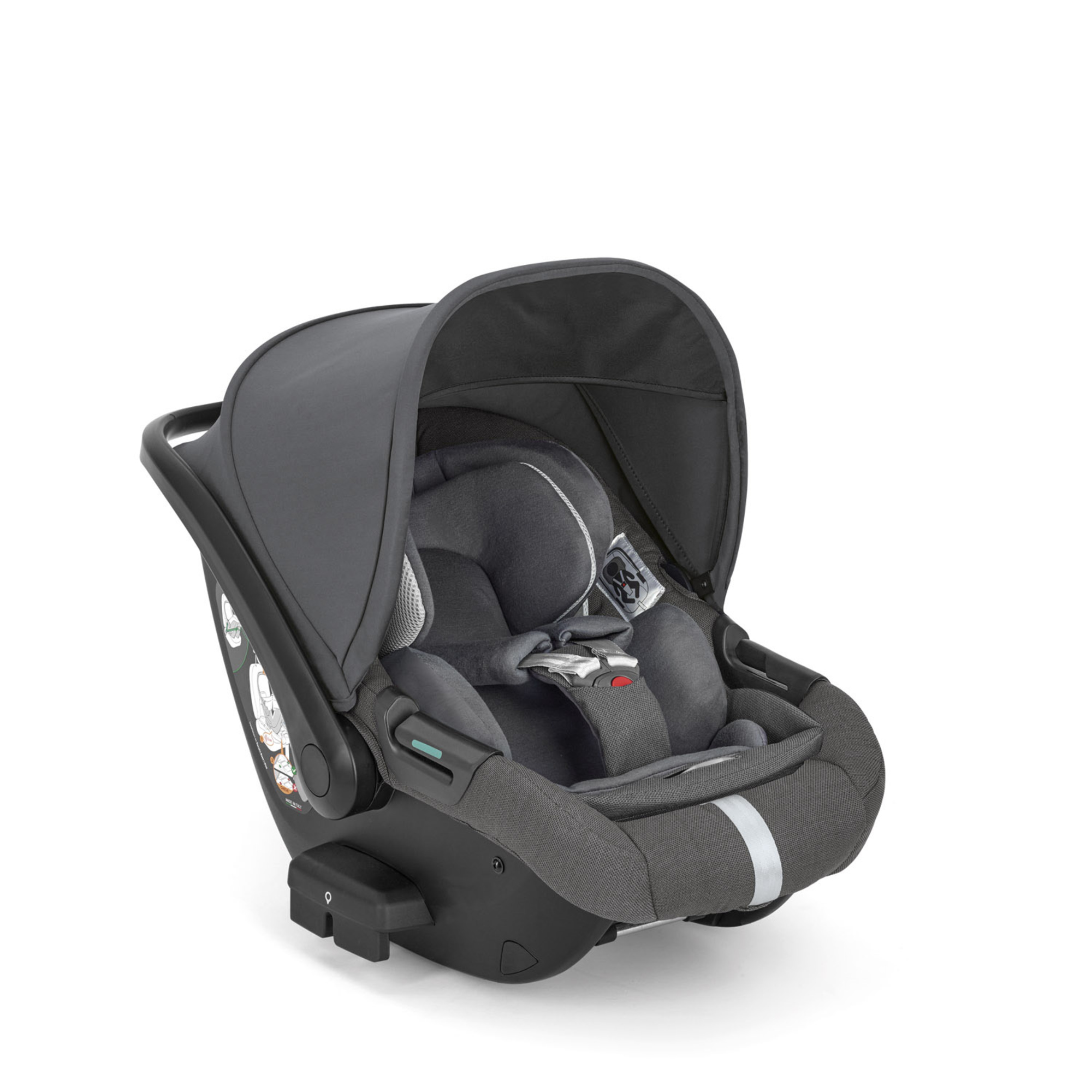 Aptica system quattro darwin infant recline colore velvet grey telaio palladio black – inglesina - Inglesina