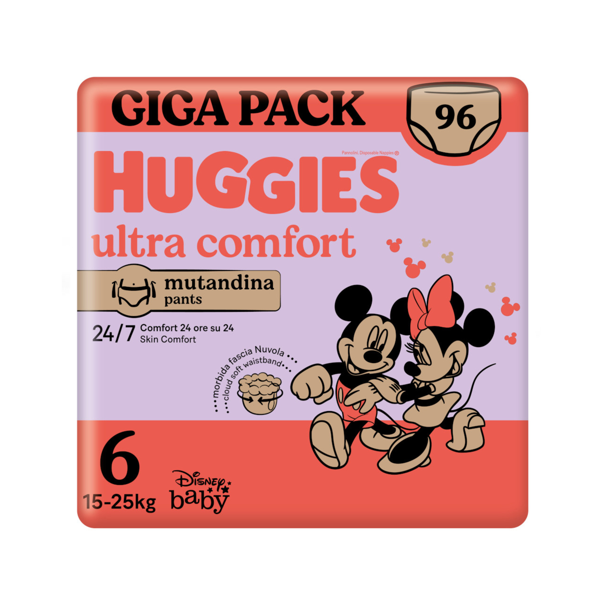 Mutandina gigapack tg.6 96 pannolini - huggies ultra comfort - Huggies