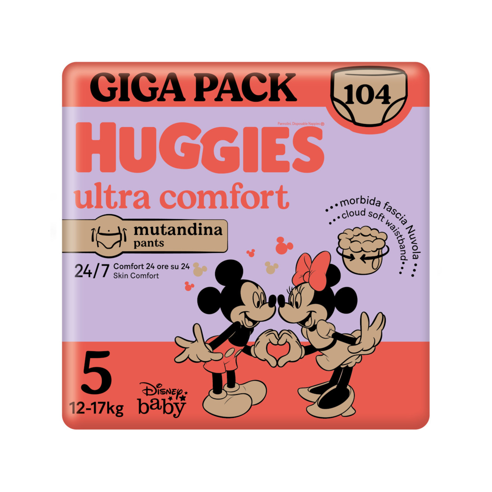Mutandina gigapack tg.5 104 pannolini - huggies ultra comfort