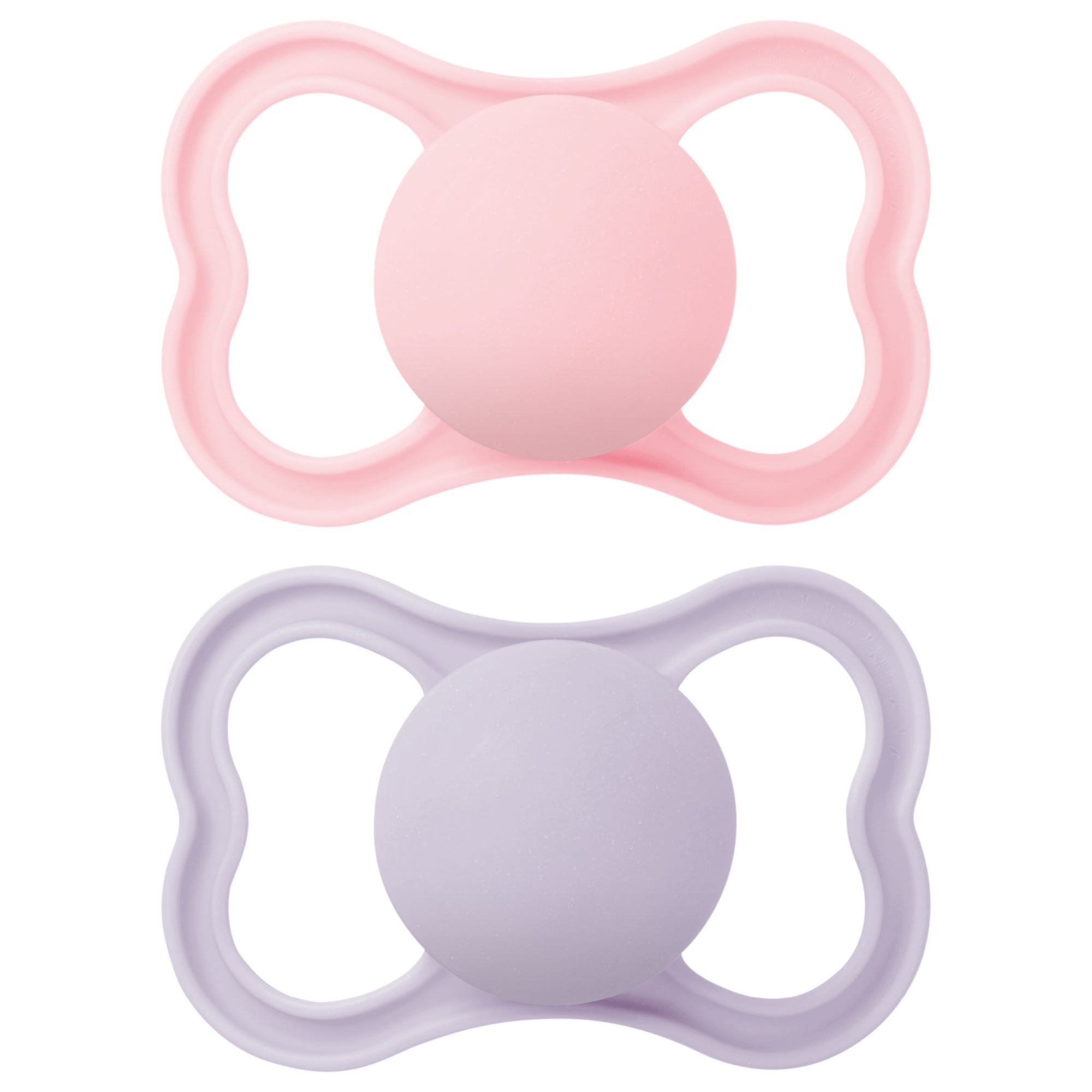 Succhietti air 6+ caucciù bio-circolare conf. doppia rosa/viola - mam - MAM