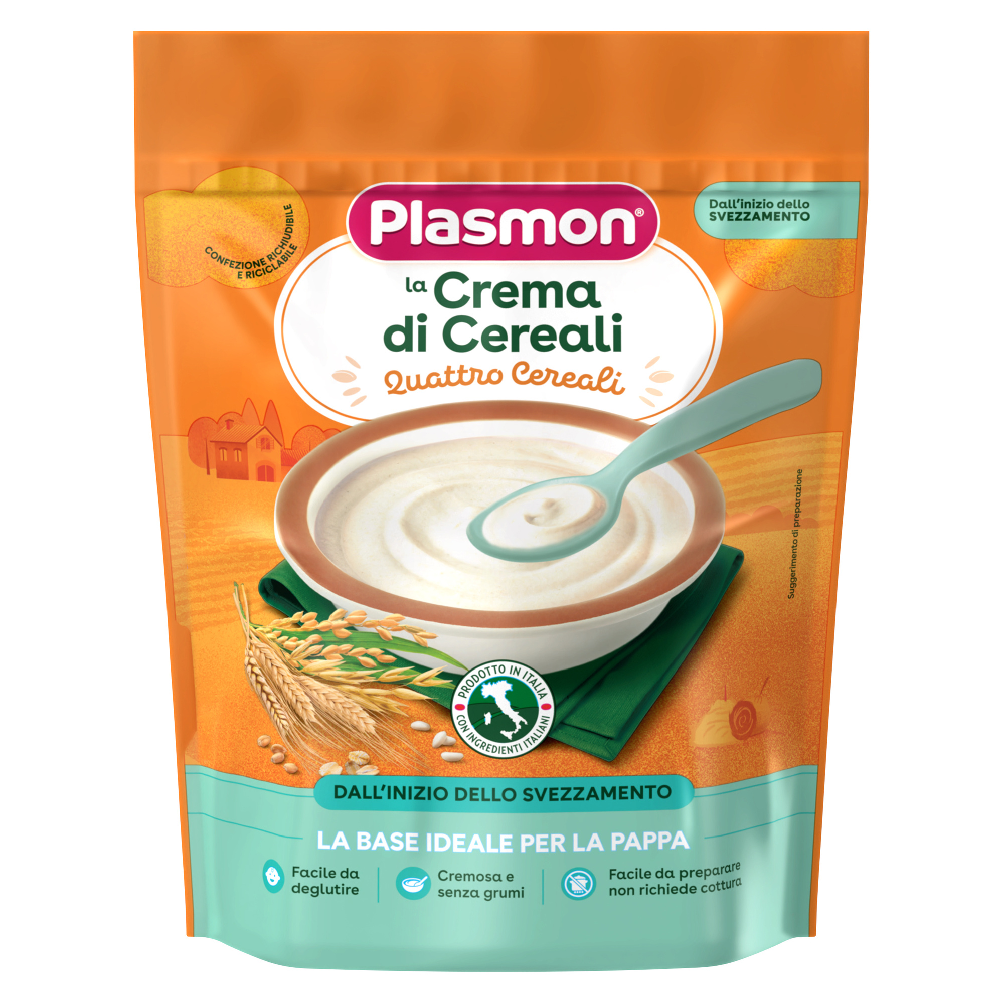 Crema di cereali ai 4 cereali 200gr - plasmon - PLASMON