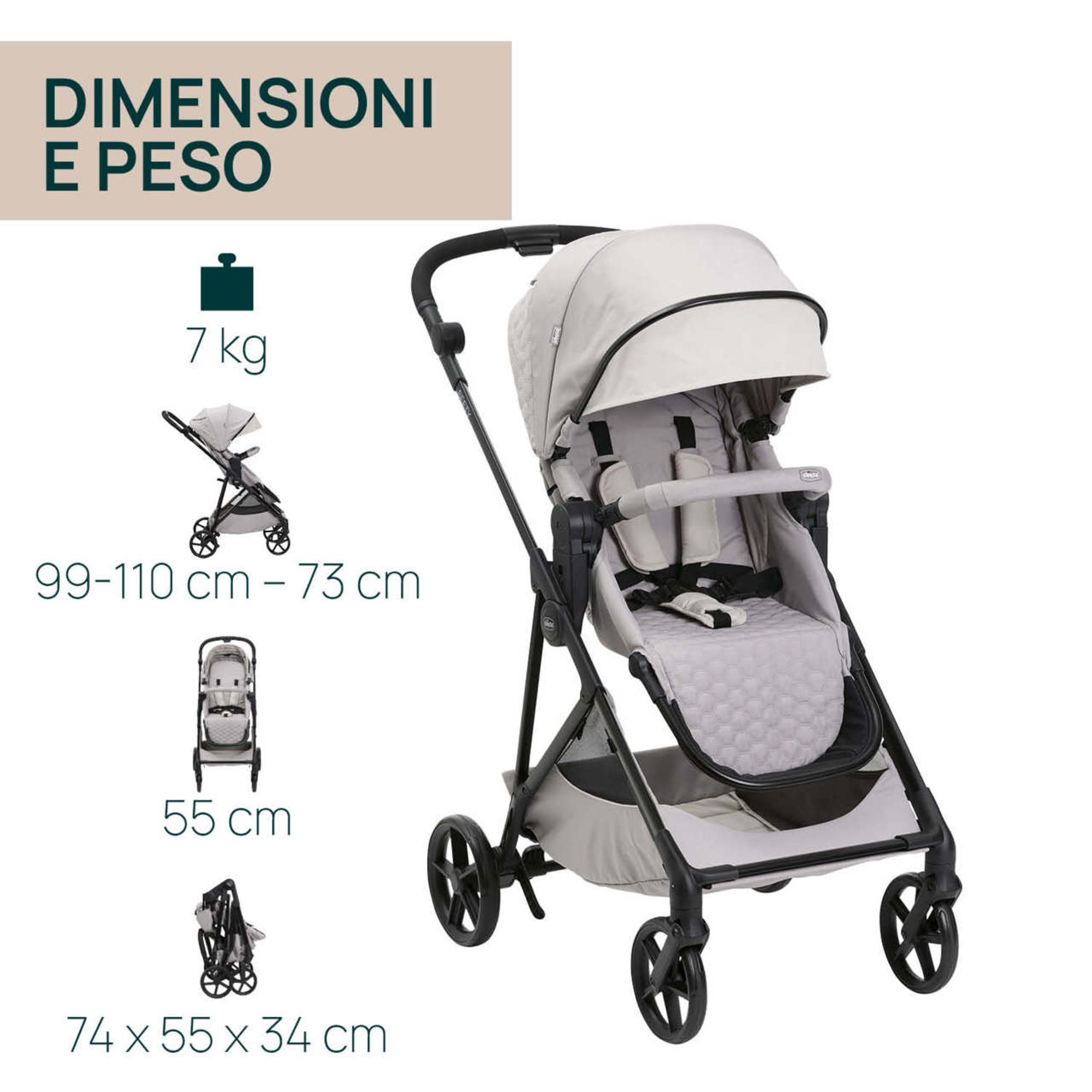 Trio seety florence beige con kory essential - Chicco