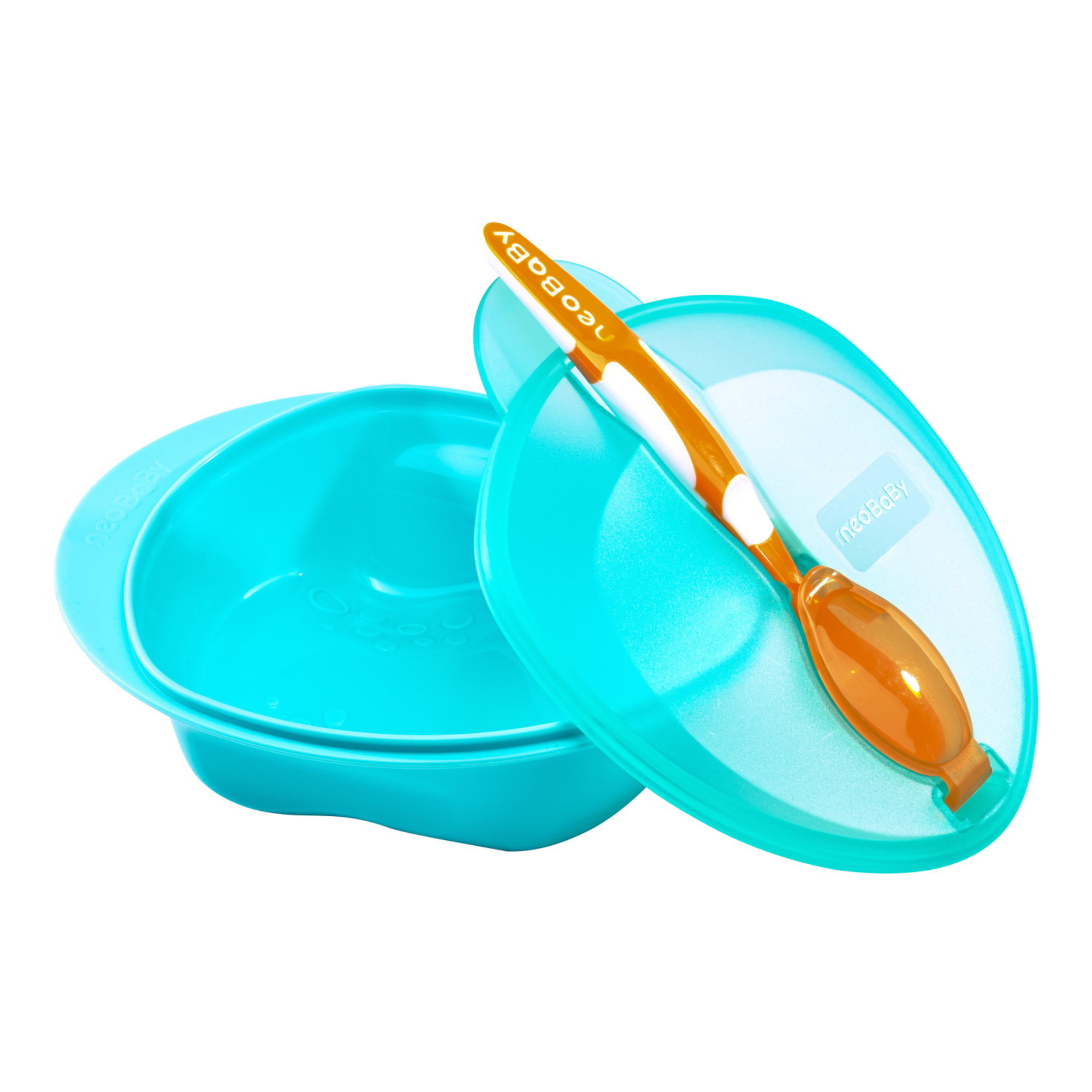 Neobaby  set pappa con cucchiaio 6m + - colori assortiti - - NEO BABY