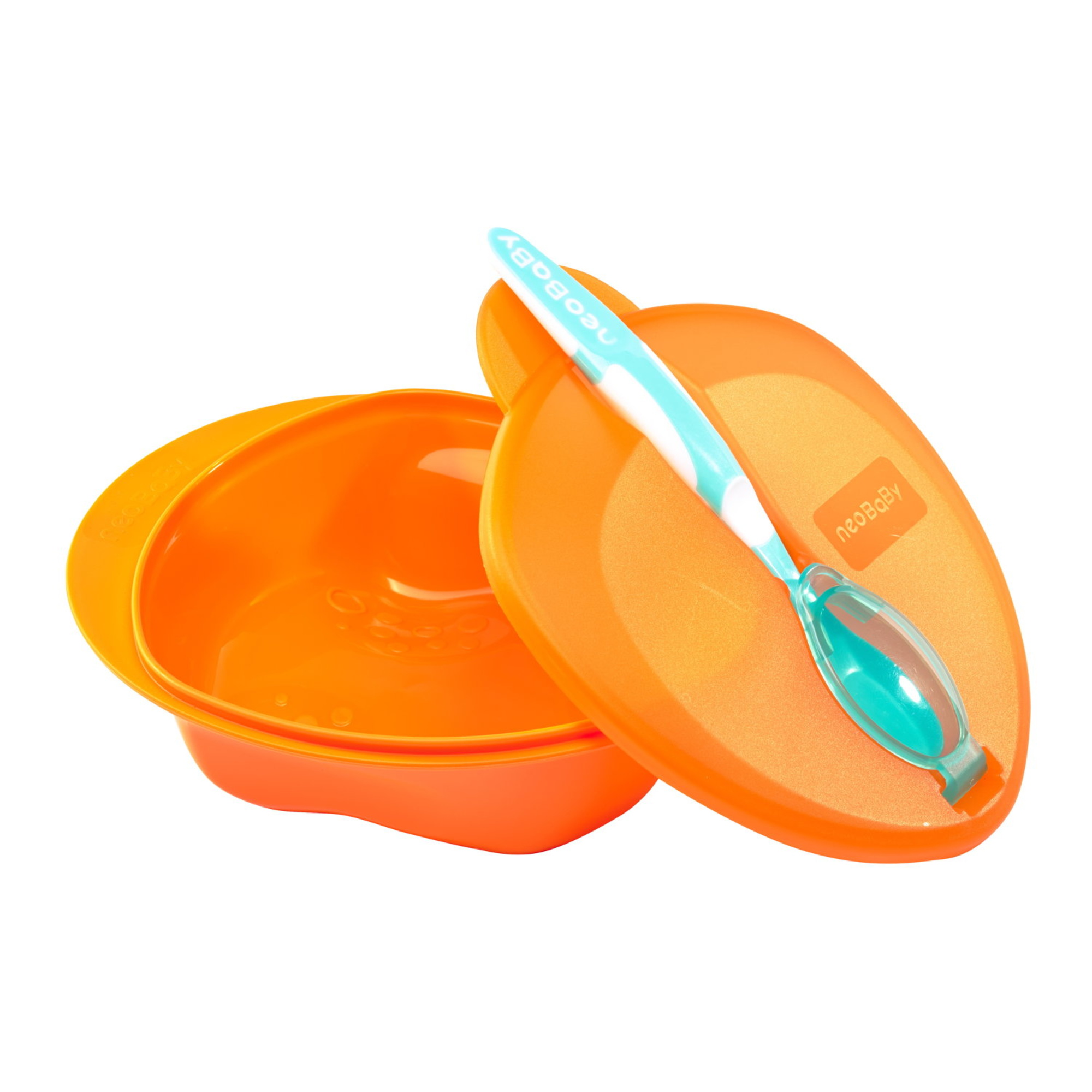 Neobaby  set pappa con cucchiaio 6m + - colori assortiti - - NEO BABY