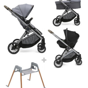 Chicco trio best friend pro light con kory essential magnet grey + stand lullaglide - 