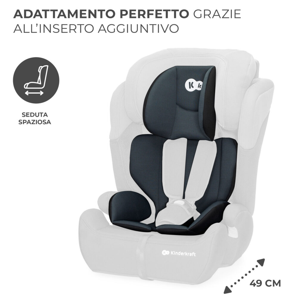 Kinderkraft I-GROW Car Seat 0-36 Kg, I-Size 40-150 Cm, 360