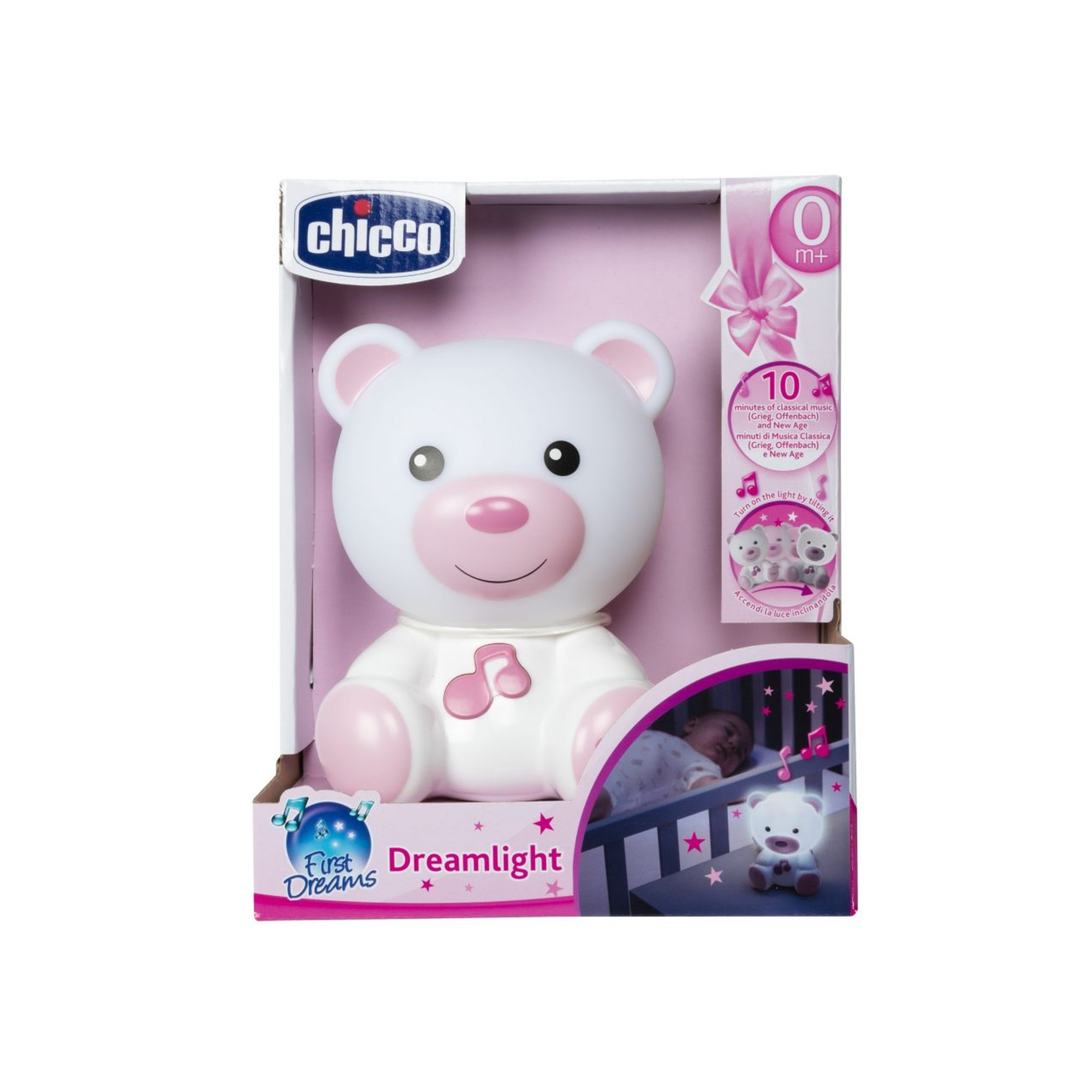 Luce notturna orsetto dreamlight rosa - chicco - Chicco