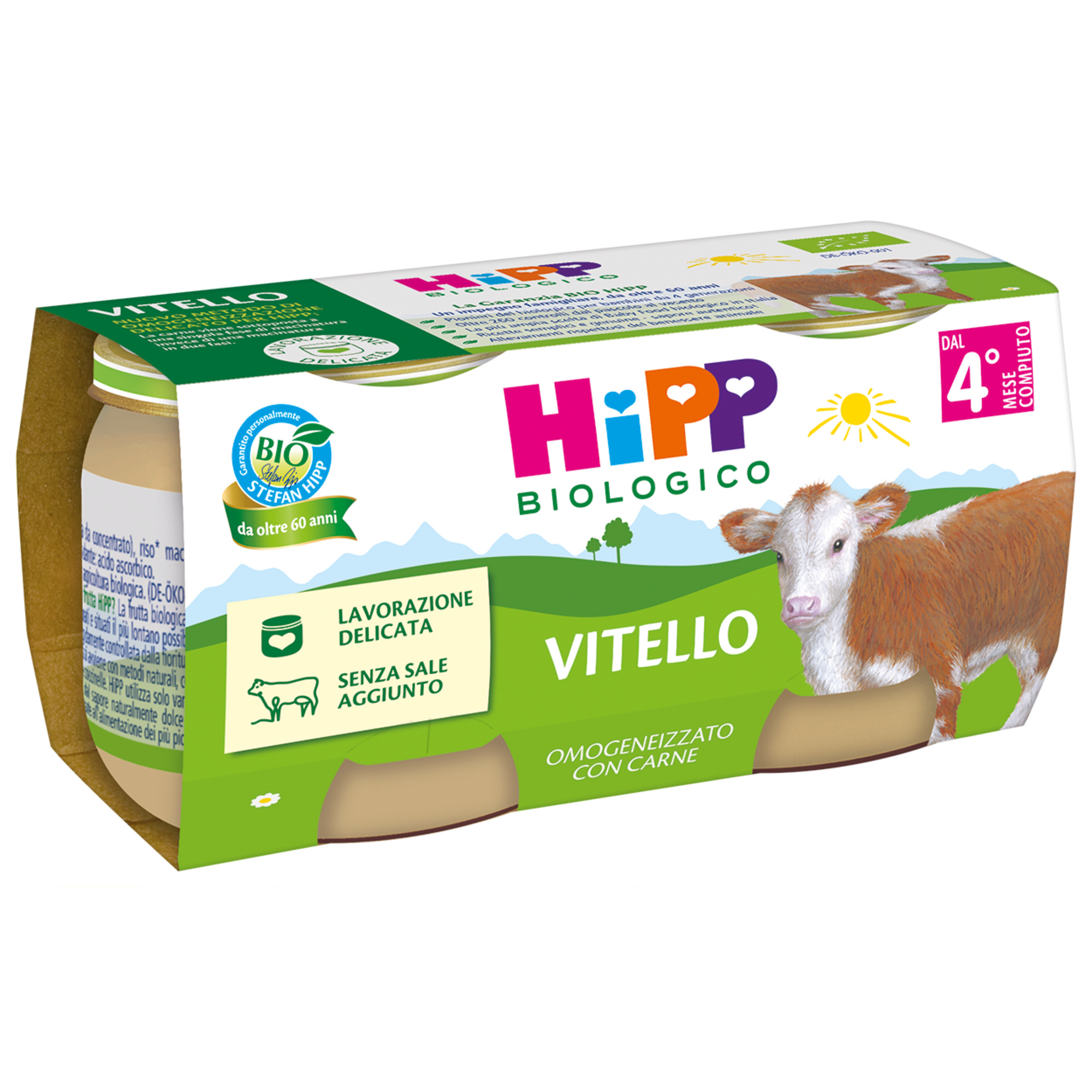 Hipp omogeneizzato vitello 2x80g - Hipp Baby