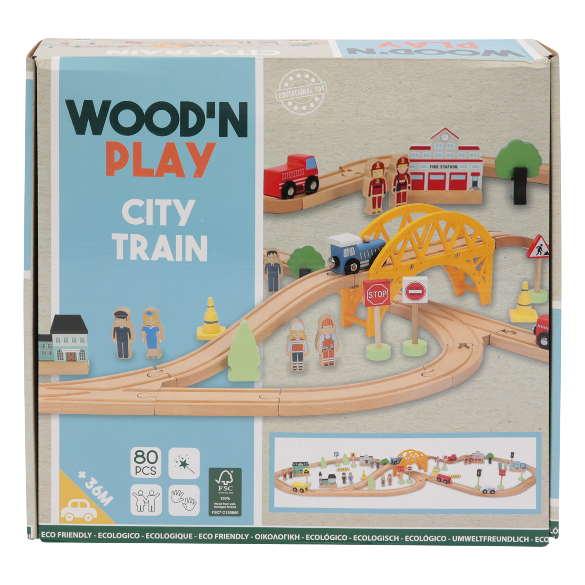 Trenino city - wood 'n' play - WOOD N'PLAY