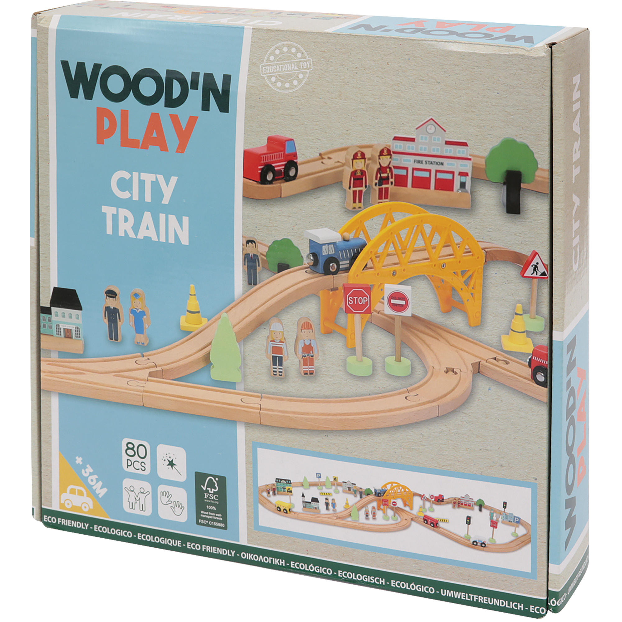 Trenino city - wood 'n' play - WOOD N'PLAY