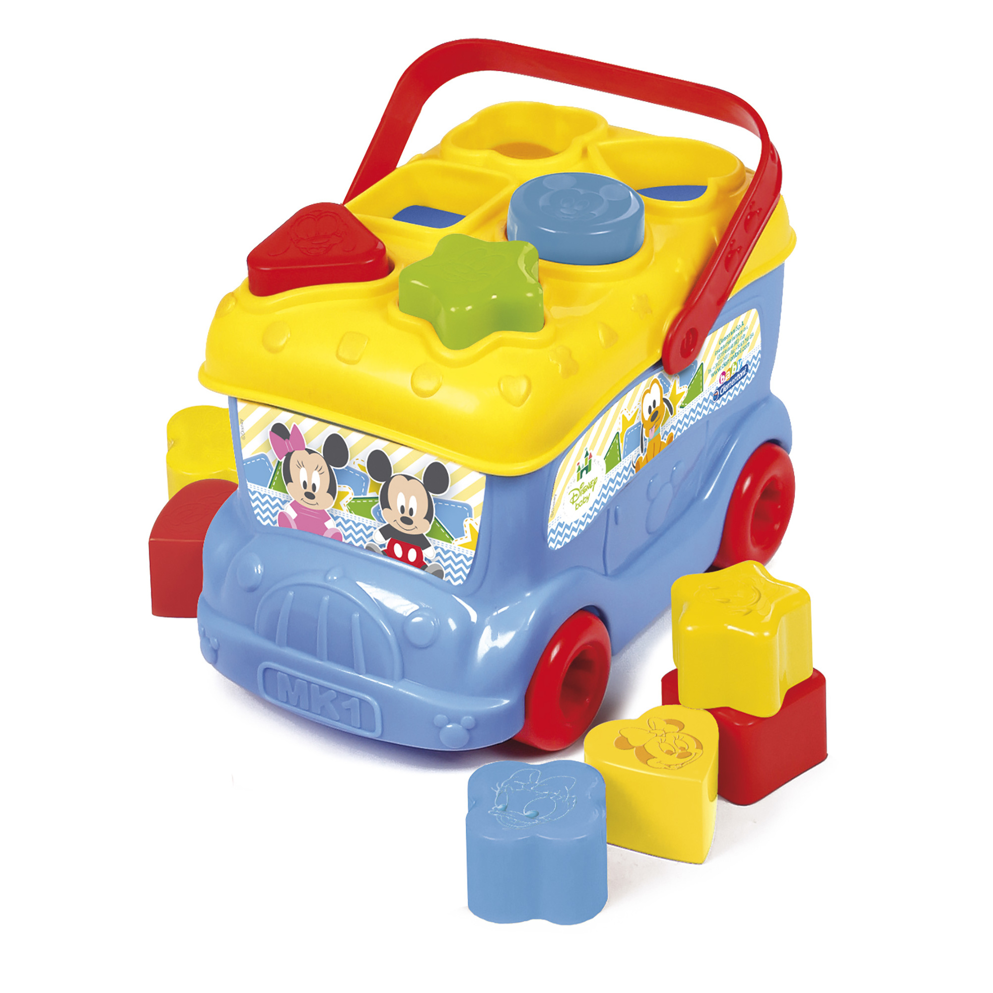 Clementoni - soft clemmy - baby mickey bus inserimento forme - Baby Clementoni