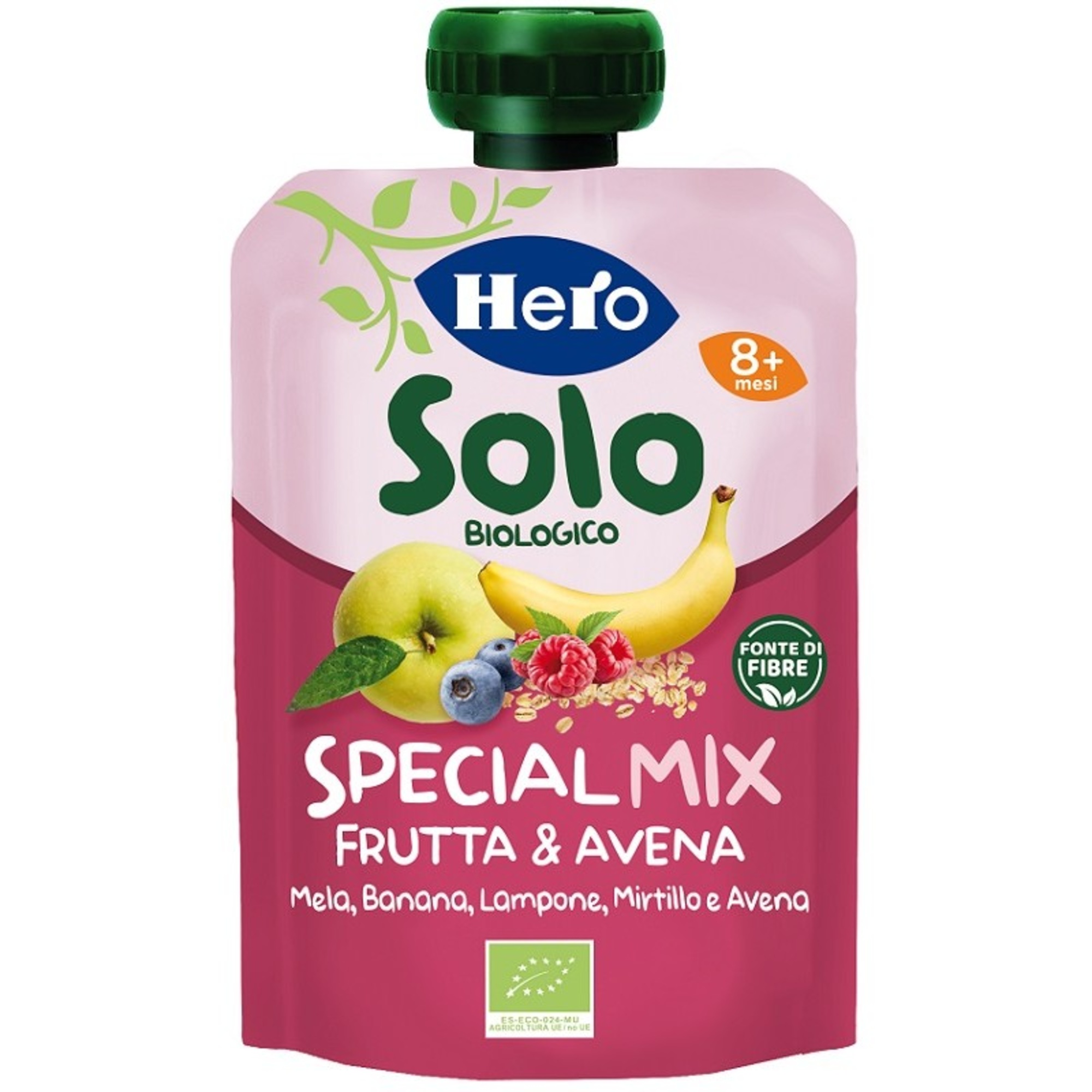 Hero solo pouch mix frutta e avena 8+ mesi - Hero Solo