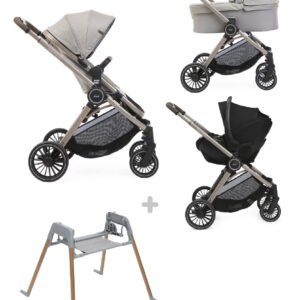 Chicco trio best friend pro light con kory essential desert taupe + stand lullaglide - 