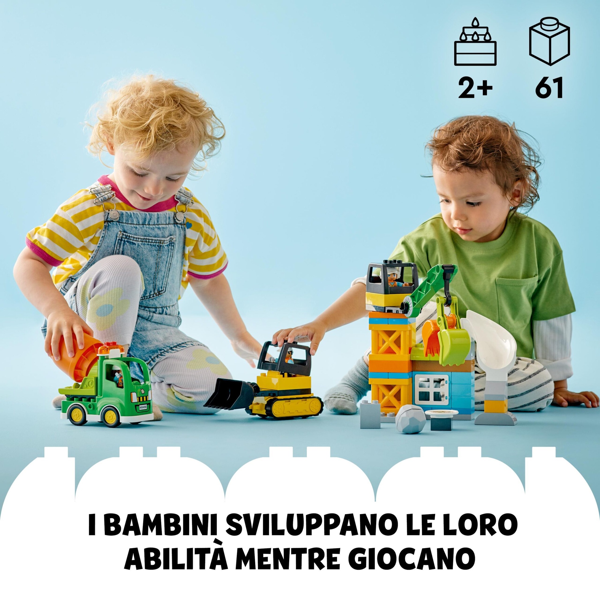 Lego duplo town 10990 - betoniera e gru giocattolo - Duplo