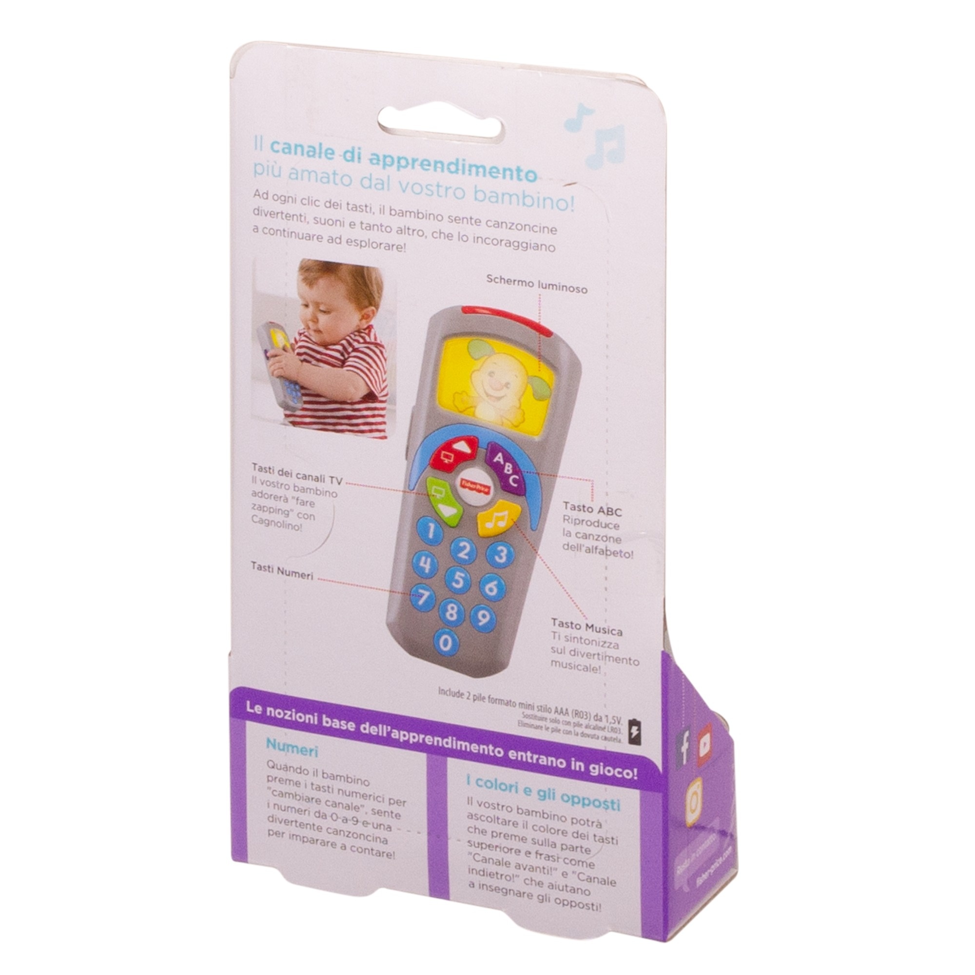 Fisher-price, telecomando cagnolino educativo per bambini 6-36 mesi - Fisher-price