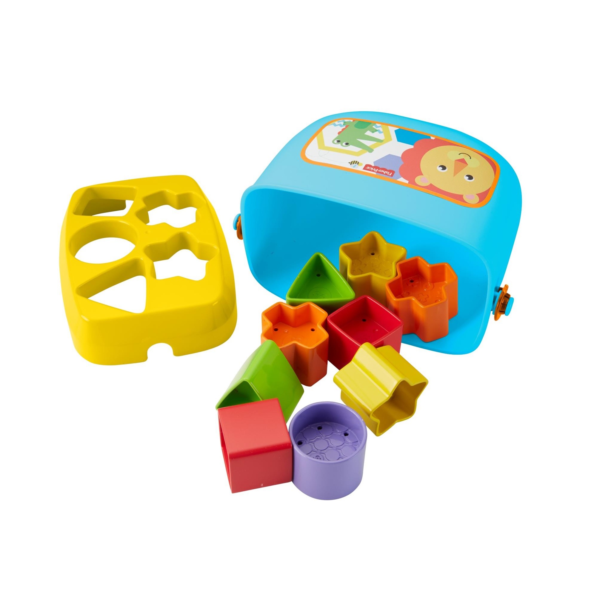 Fisher-price, secchiello con formine, 10 blocchi colorati, per bambini dai 6 mesi in su - Fisher-price