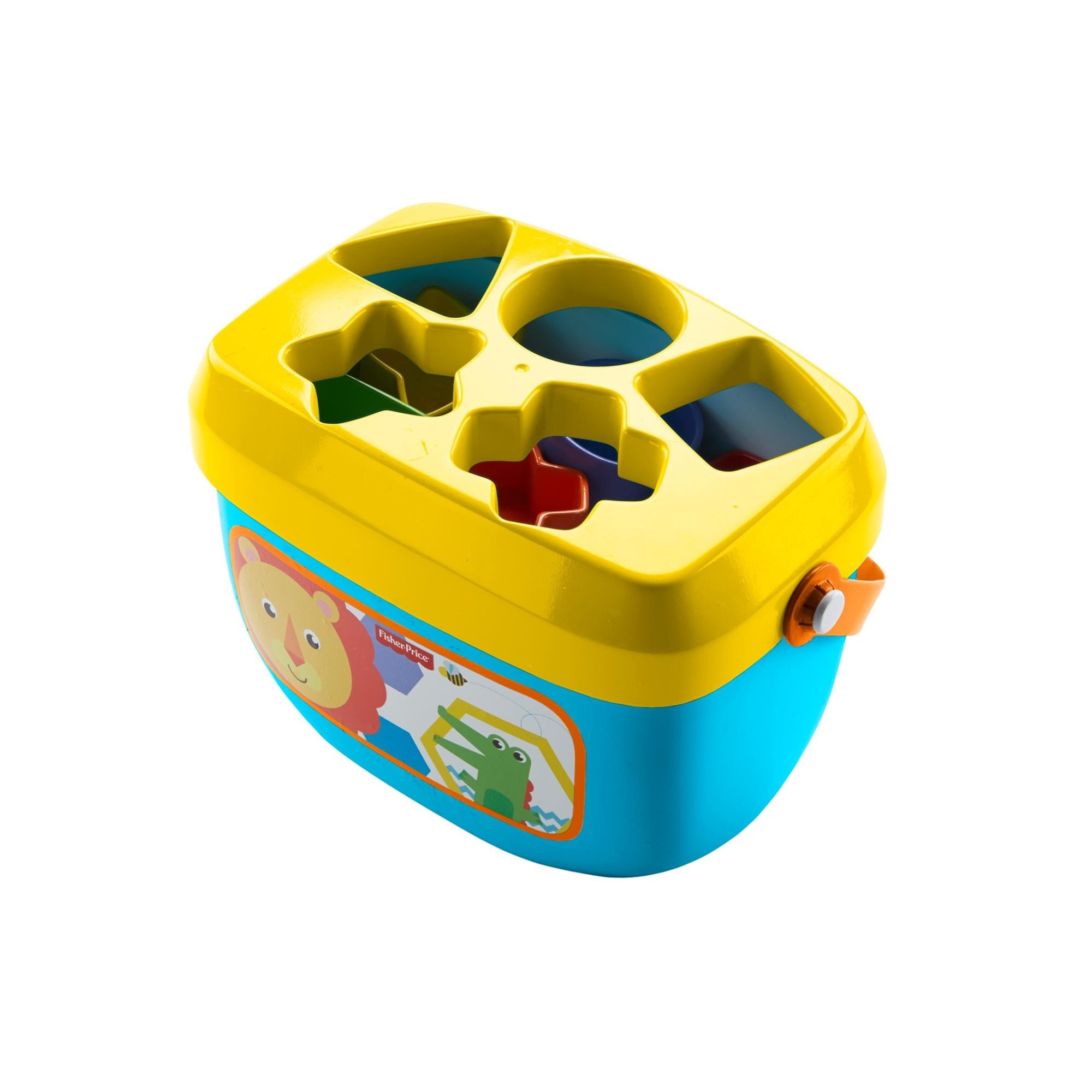 Fisher-price, secchiello con formine, 10 blocchi colorati, per bambini dai 6 mesi in su - Fisher-price