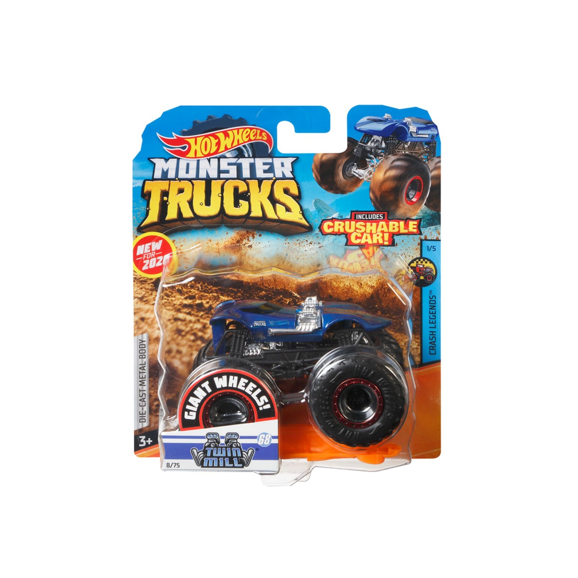 Hot wheels – monster truck macchinina in scala 1:64, veicolo assortito, 4+anni - Hot Wheels