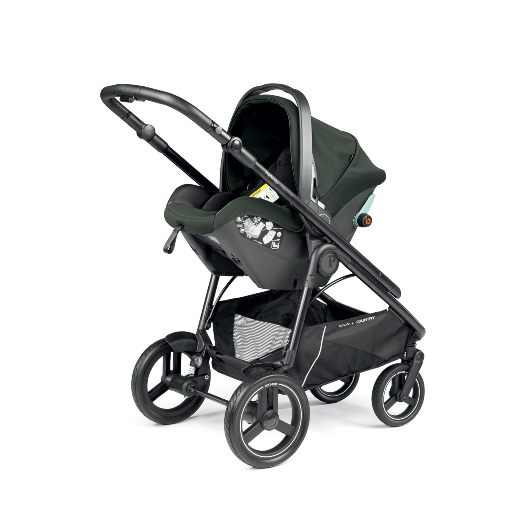 Peg perego - veloce tc  belvedere slk modular - green - Peg Perego