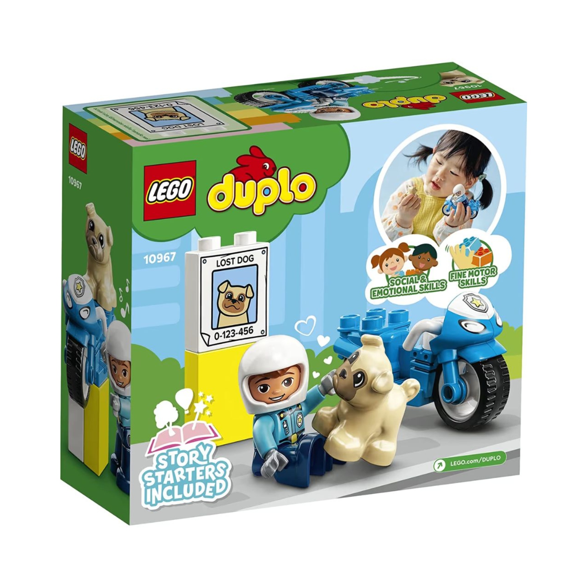 Lego duplo 10967 -  motocicletta della polizia - moto giocattolo per bambini - Duplo