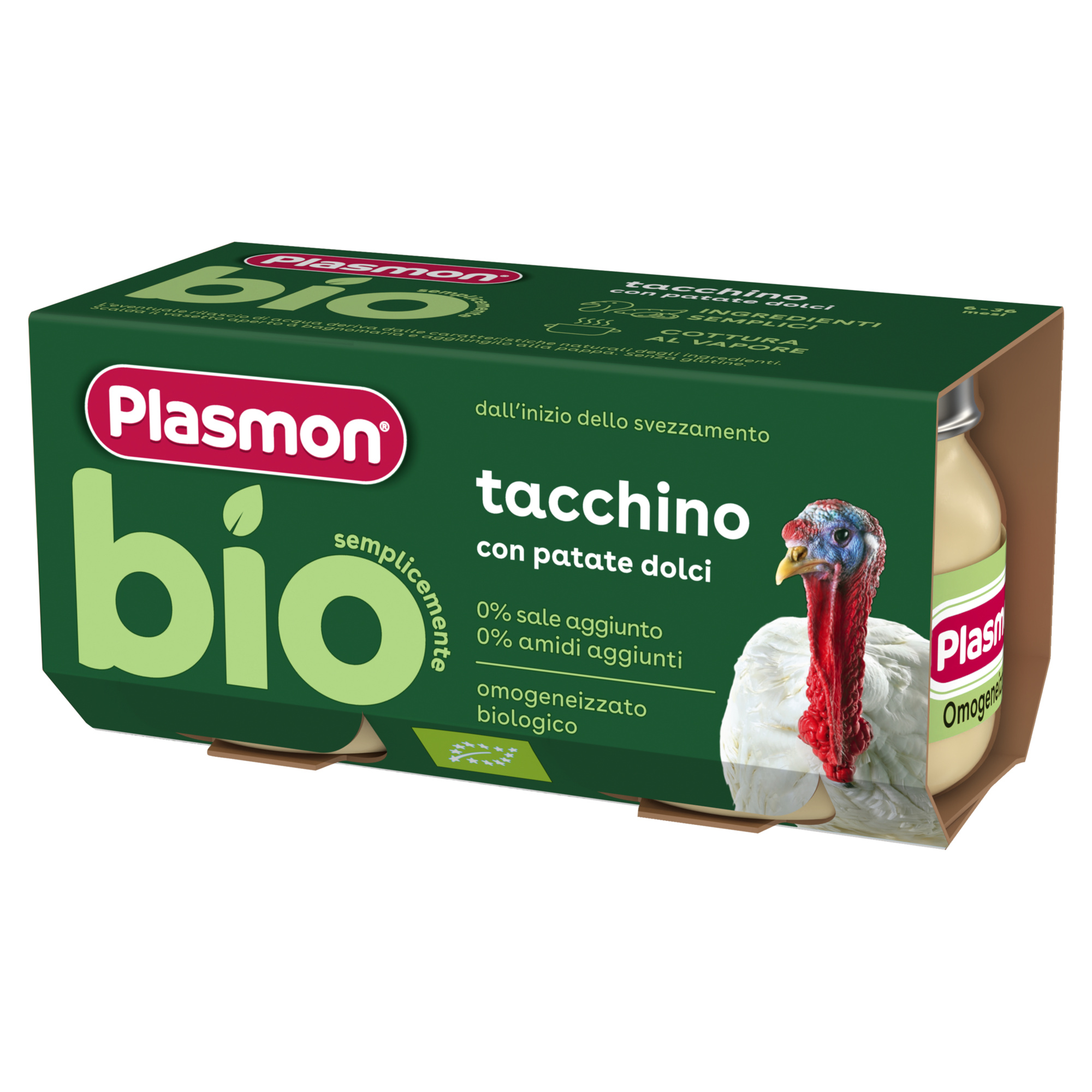 Plasmon omogeneizzato tacchino bio 2x80 gr - Plasmon