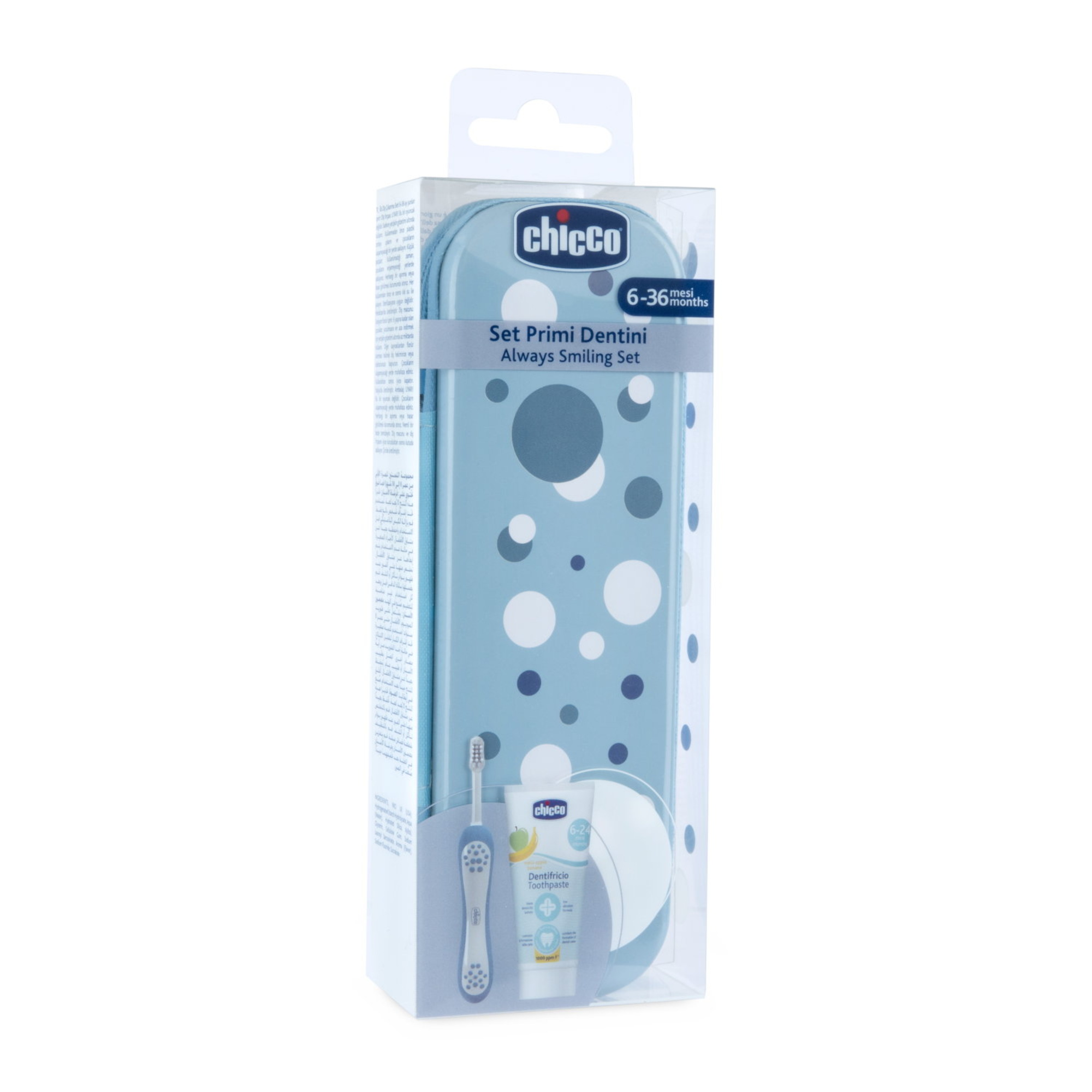 Chicco - set dentale 6m+ azzurro - Chicco