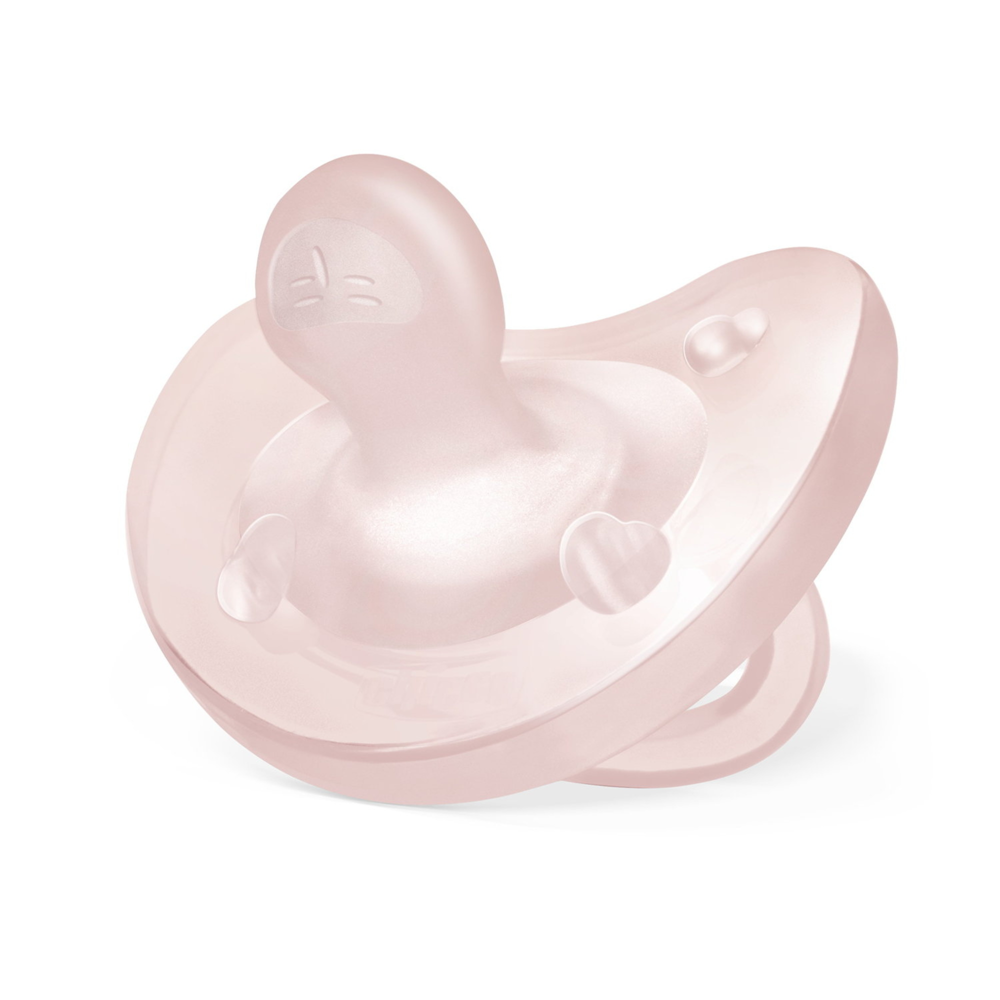 Chicco - physioforma gommotto rosa in silicone 2 pezzi | 2-6 mesi - Chicco