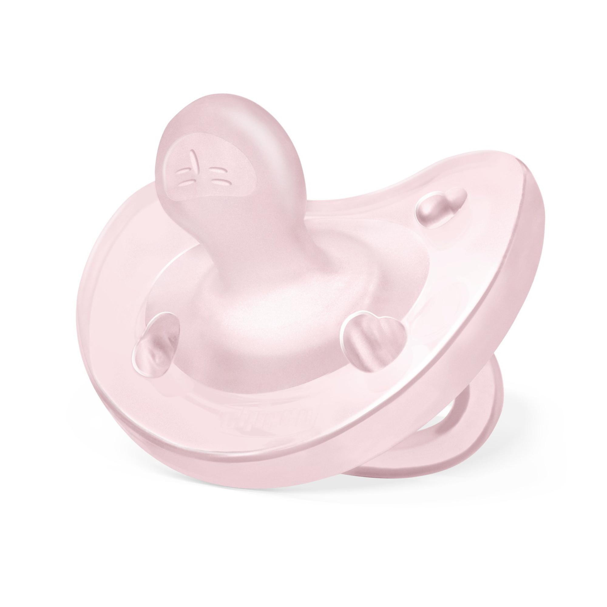 Chicco - physioforma gommotto rosa in silicone 2 pezzi | 2-6 mesi - Chicco