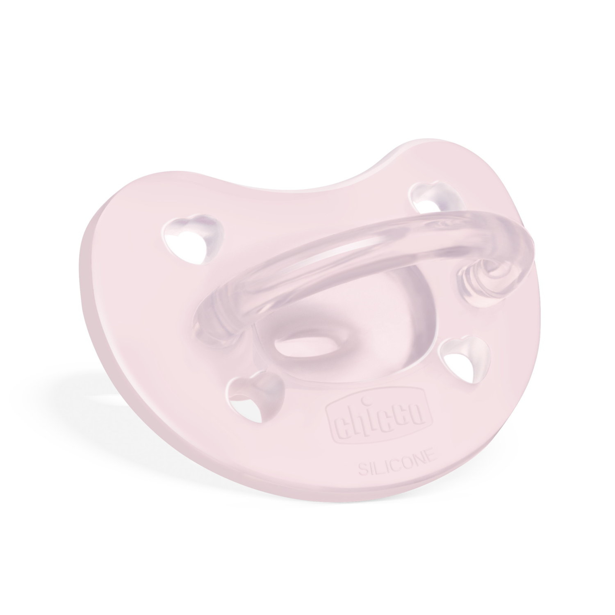 Chicco - physioforma gommotto rosa in silicone 2 pezzi | 2-6 mesi - Chicco