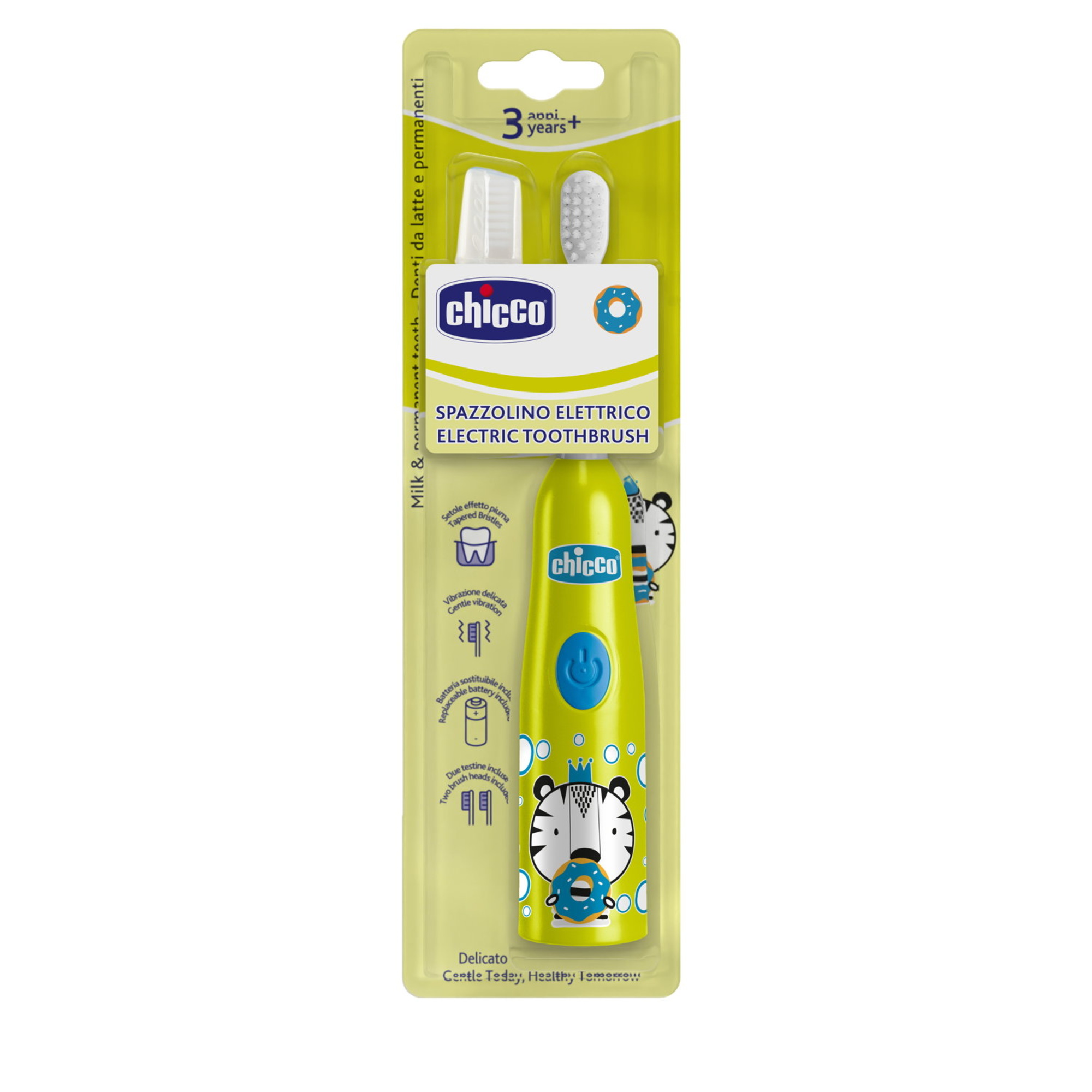 Chicco - spazzolino elettrico tigre giallo - Chicco