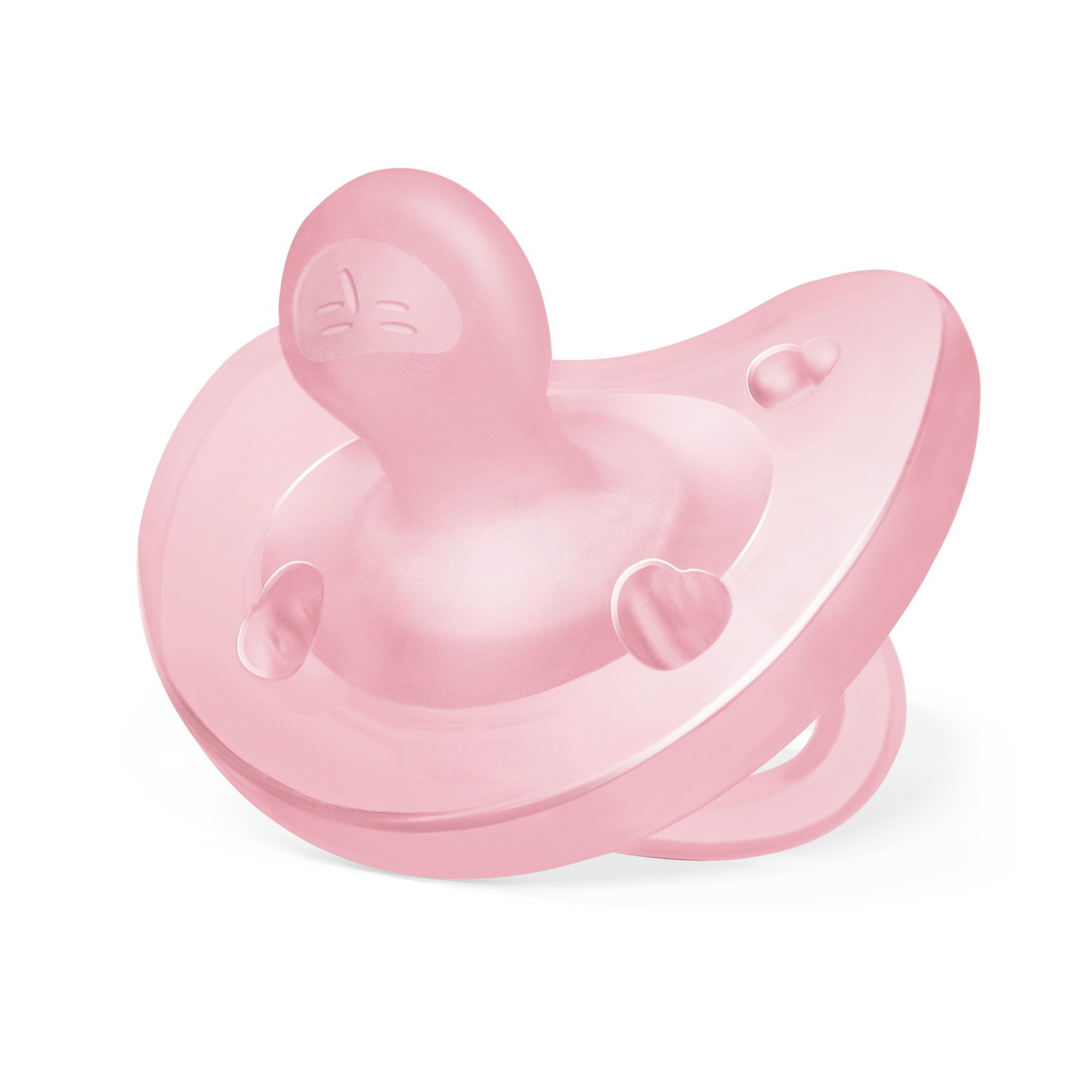 Chicco - physioforma gommotto rosa in silicone 2 pezzi | 6-16 mesi - Chicco