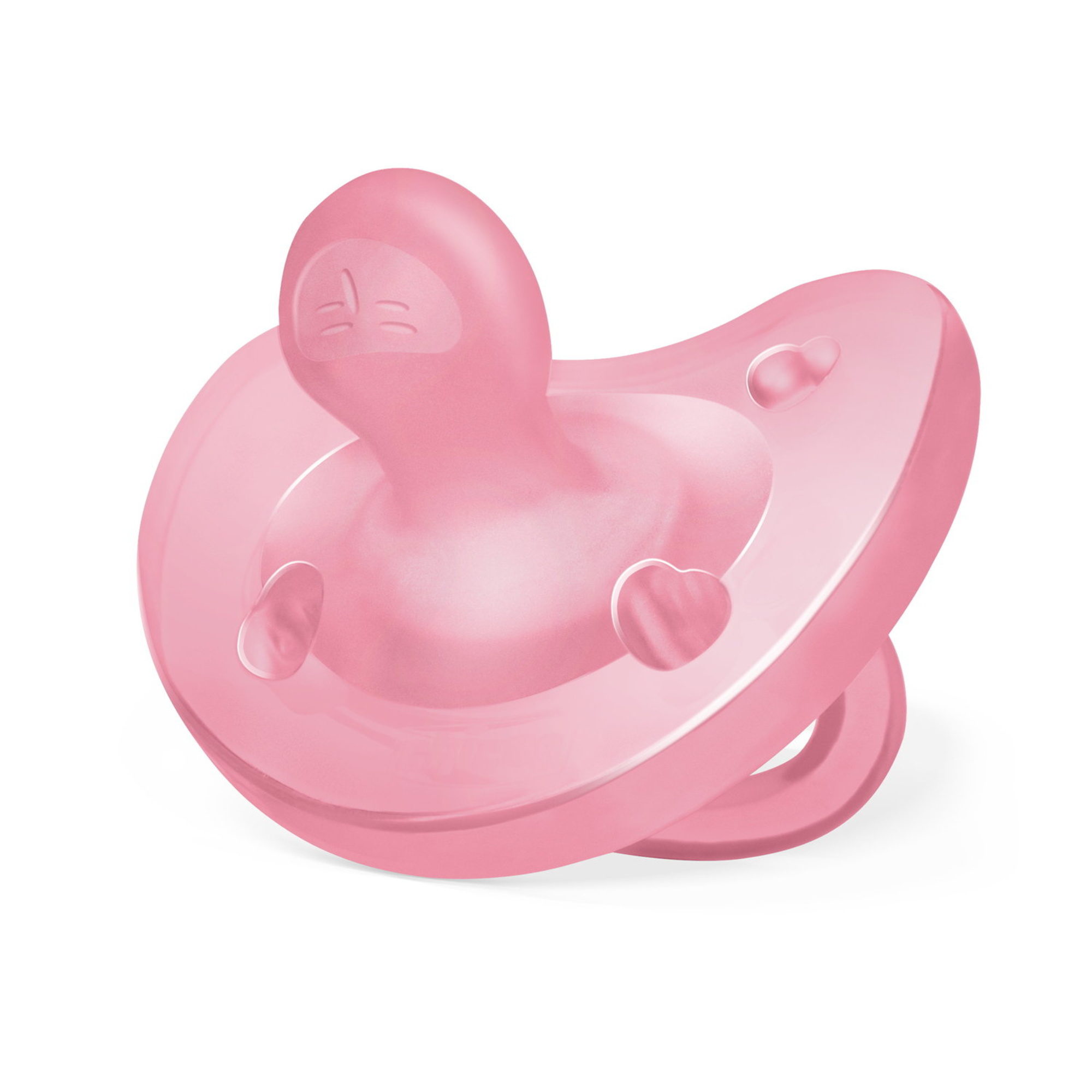 Chicco - physioforma gommotto rosa in silicone 2 pezzi | 6-16 mesi - Chicco