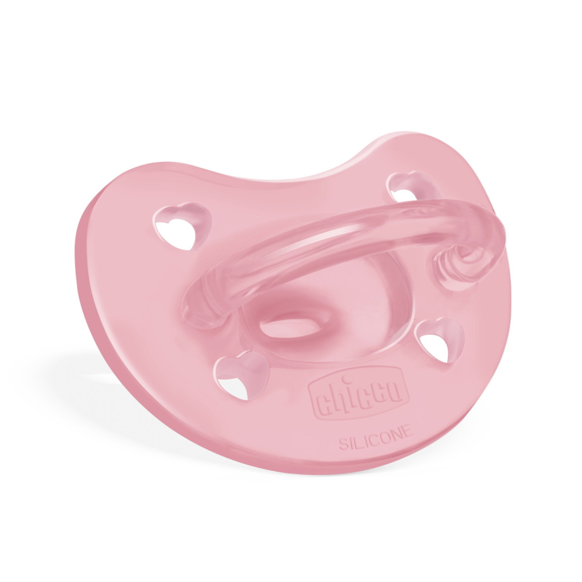 Chicco - physioforma gommotto rosa in silicone 2 pezzi | 6-16 mesi - Chicco