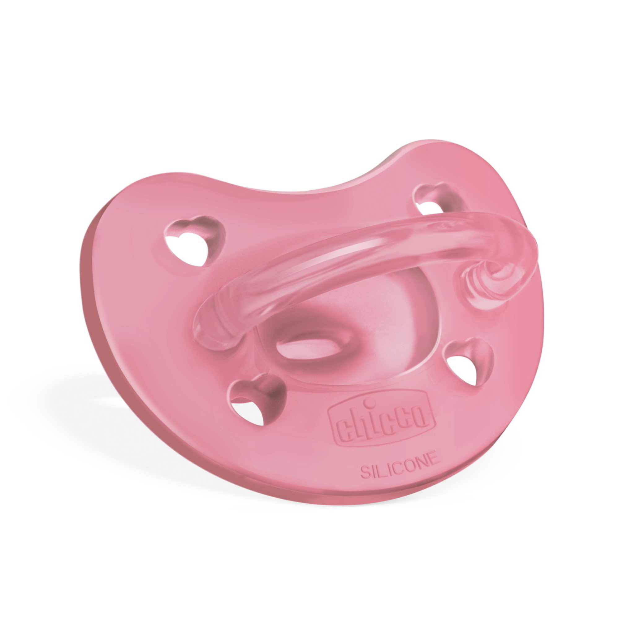 Chicco - physioforma gommotto rosa in silicone 2 pezzi | 6-16 mesi - Chicco