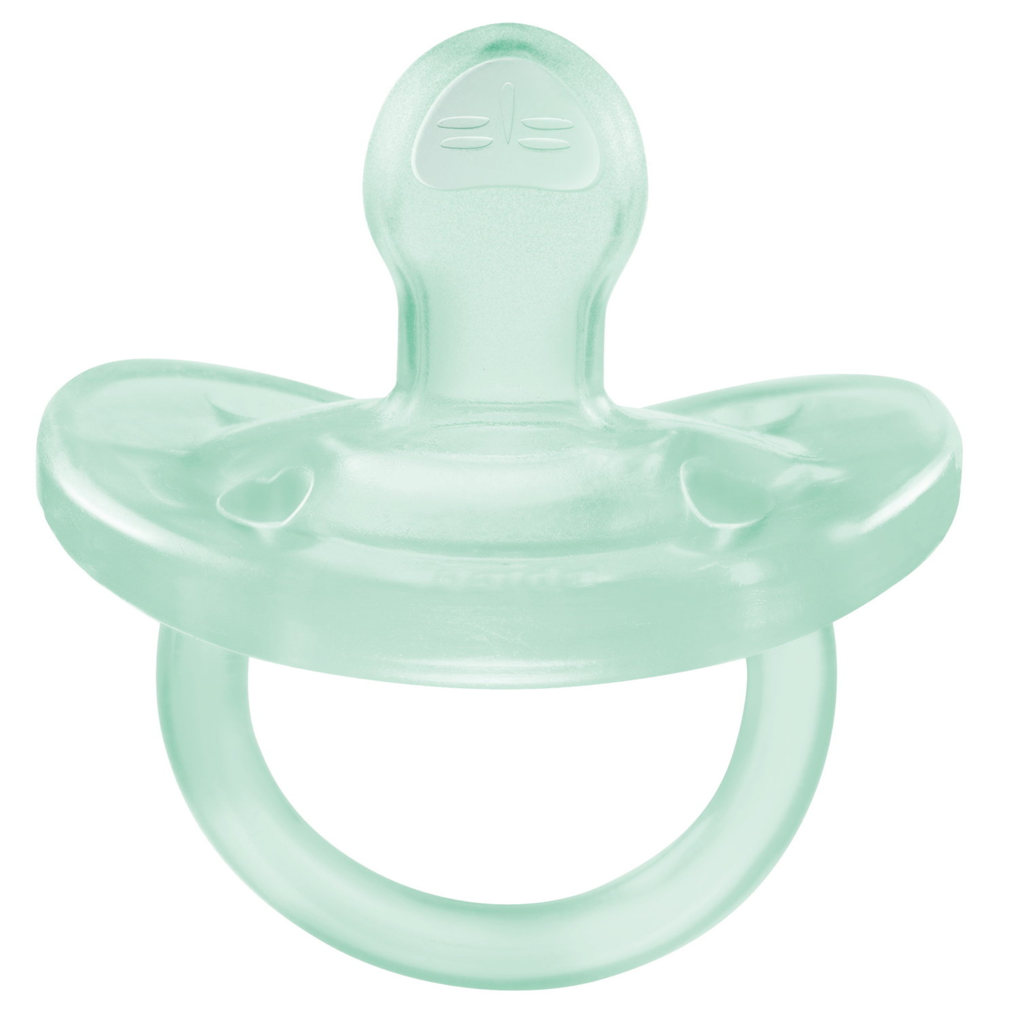 Chicco - physioforma gommotto azzuro/verde in silicone 2 pezzi | 2-6 mesi - Chicco