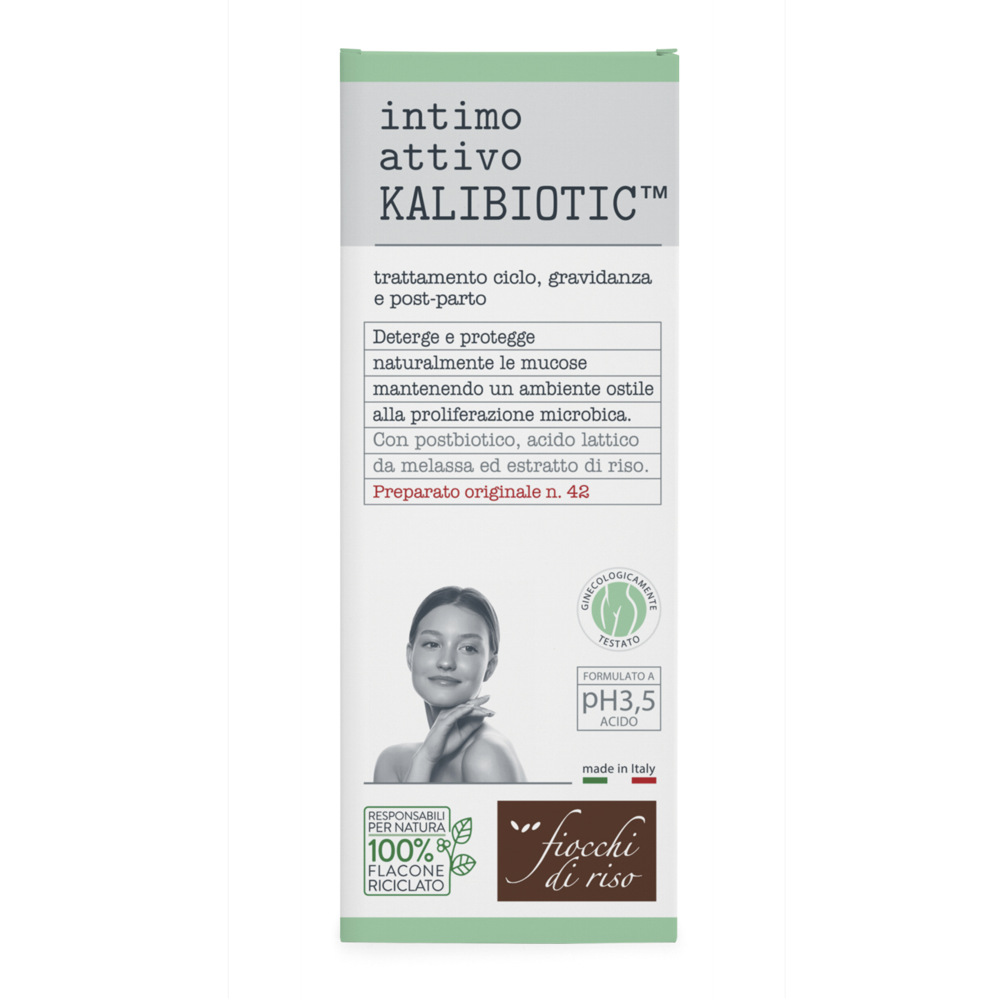 Fiocchi di riso intimo attivo kalibiotic ph 3.5 240 ml - Fiocchi di Riso