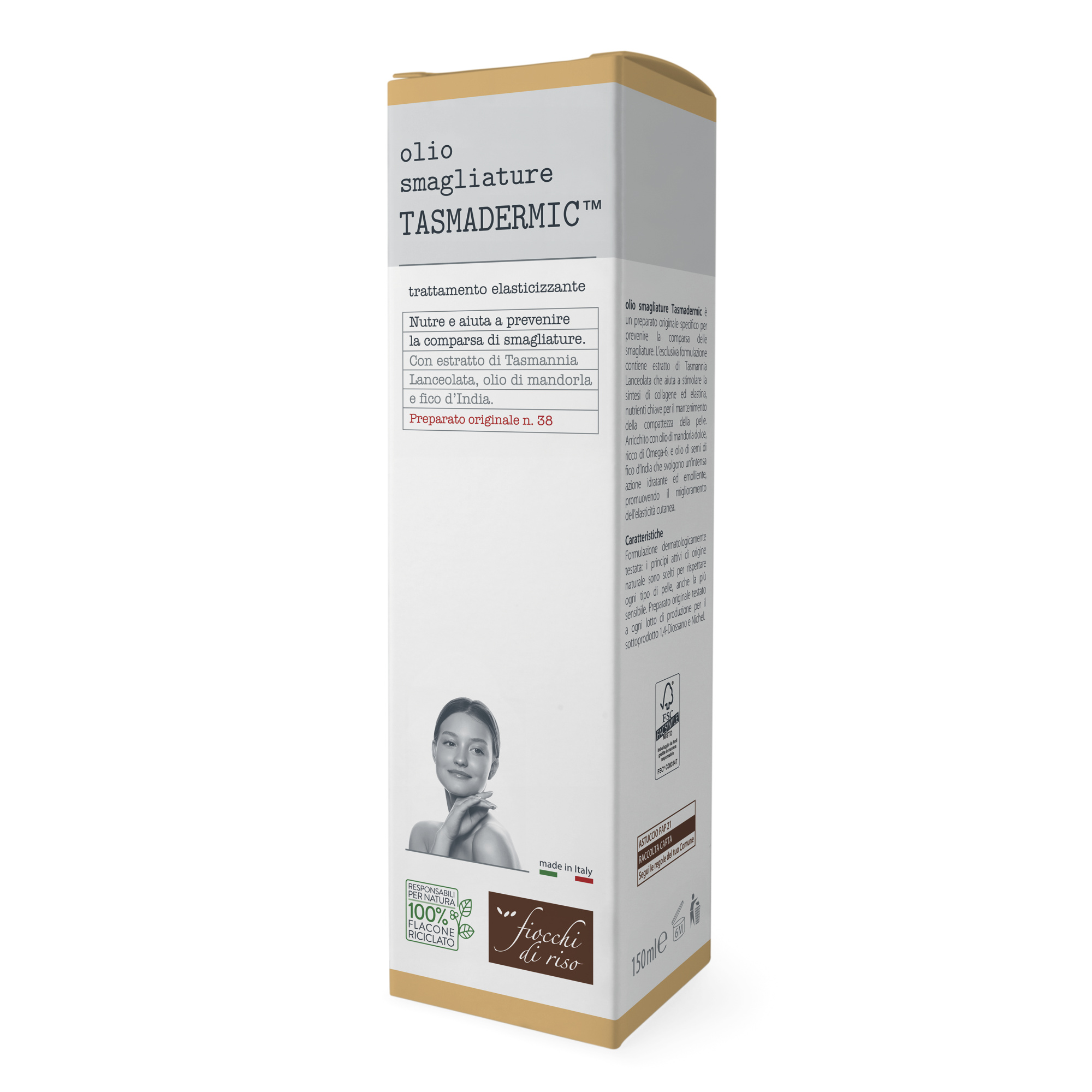 Fiocchi di riso olio smagliature tasmadermico 150ml - Fiocchi di Riso