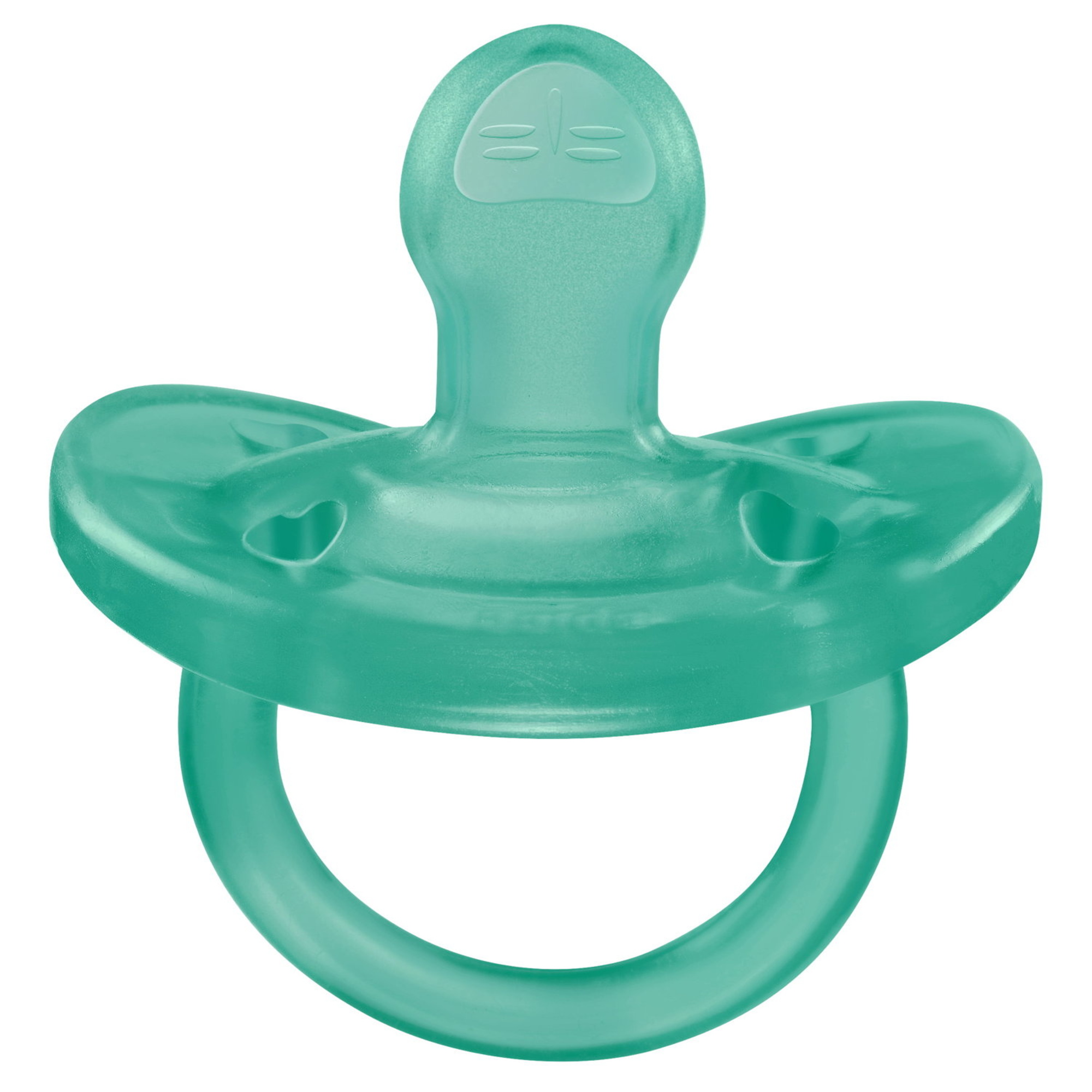 Chicco - physioforma gommotto blu/verde in silicone 2 pezzi | 6-16 mesi - Chicco