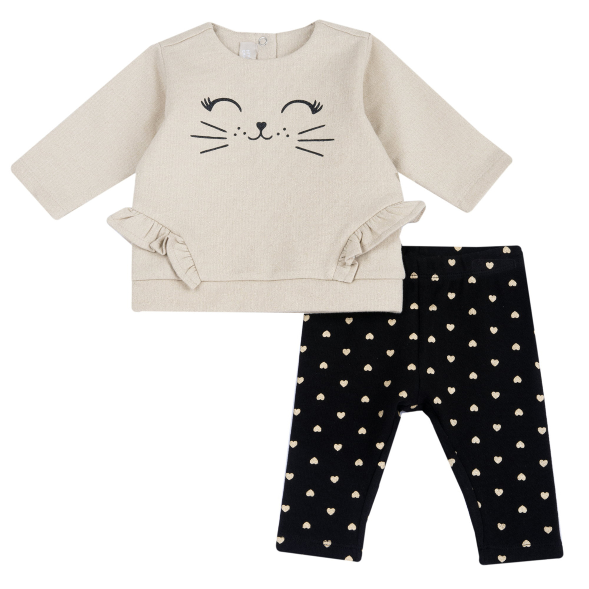 Chicco - outfit due pezzi: t-shirt a maniche lunghe e leggings - Chicco