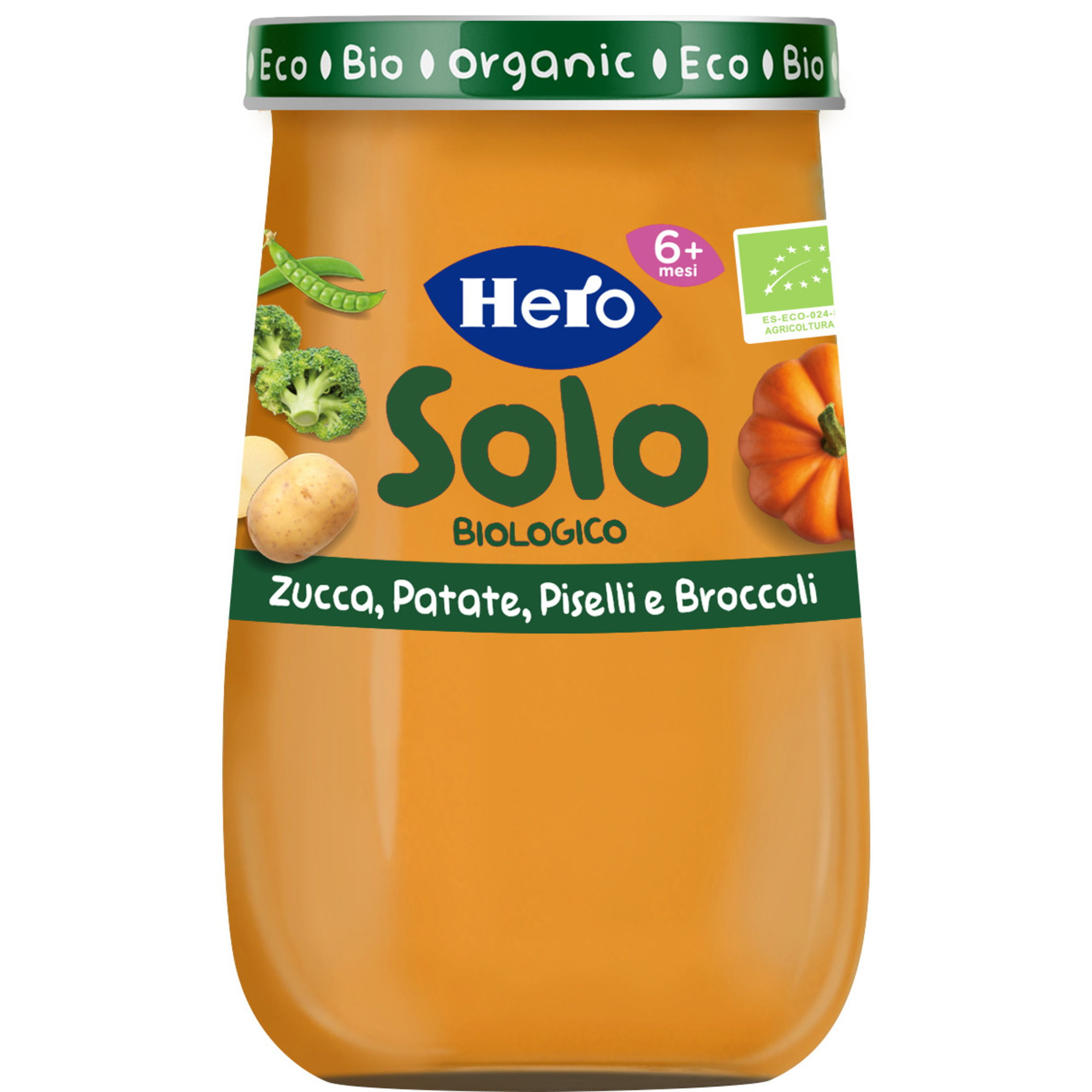 Hero solo omogeneizzato zucca patate piselli broccoli 190 gr - Hero