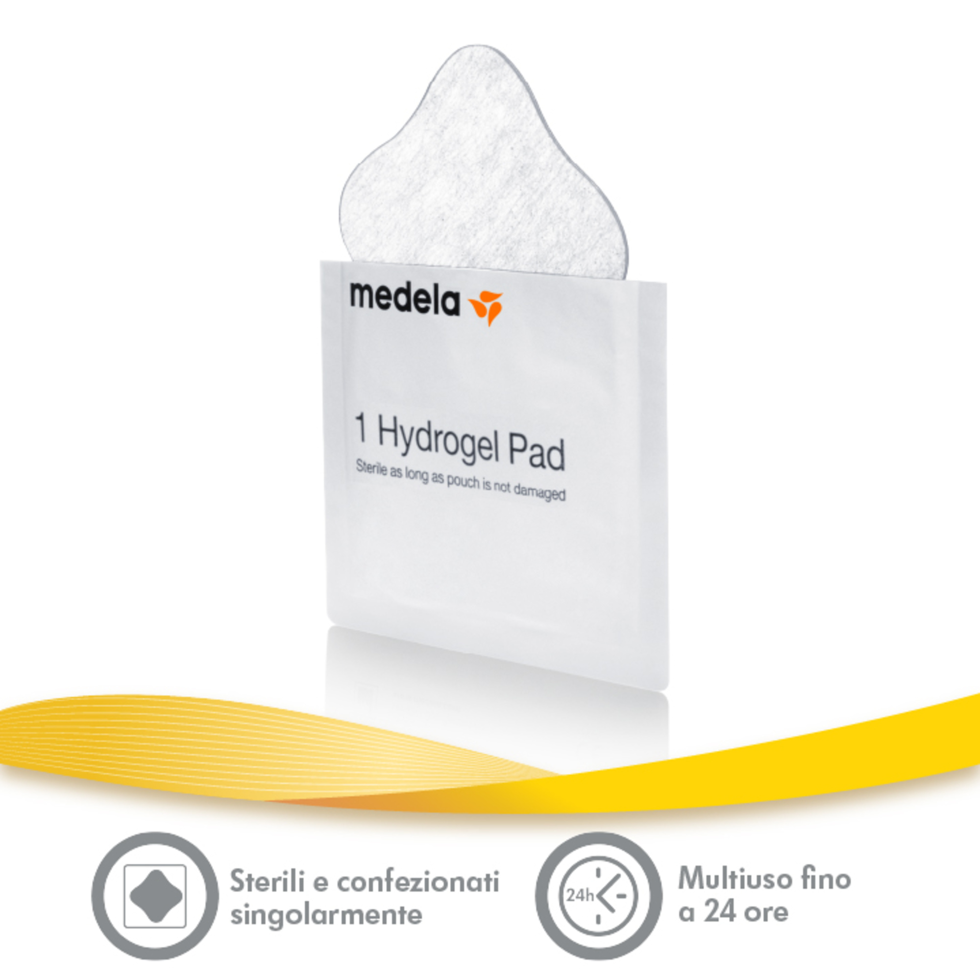 Medela-hydrogel pads - cuscinetti idrogel - confezione da 4 pz - Medela