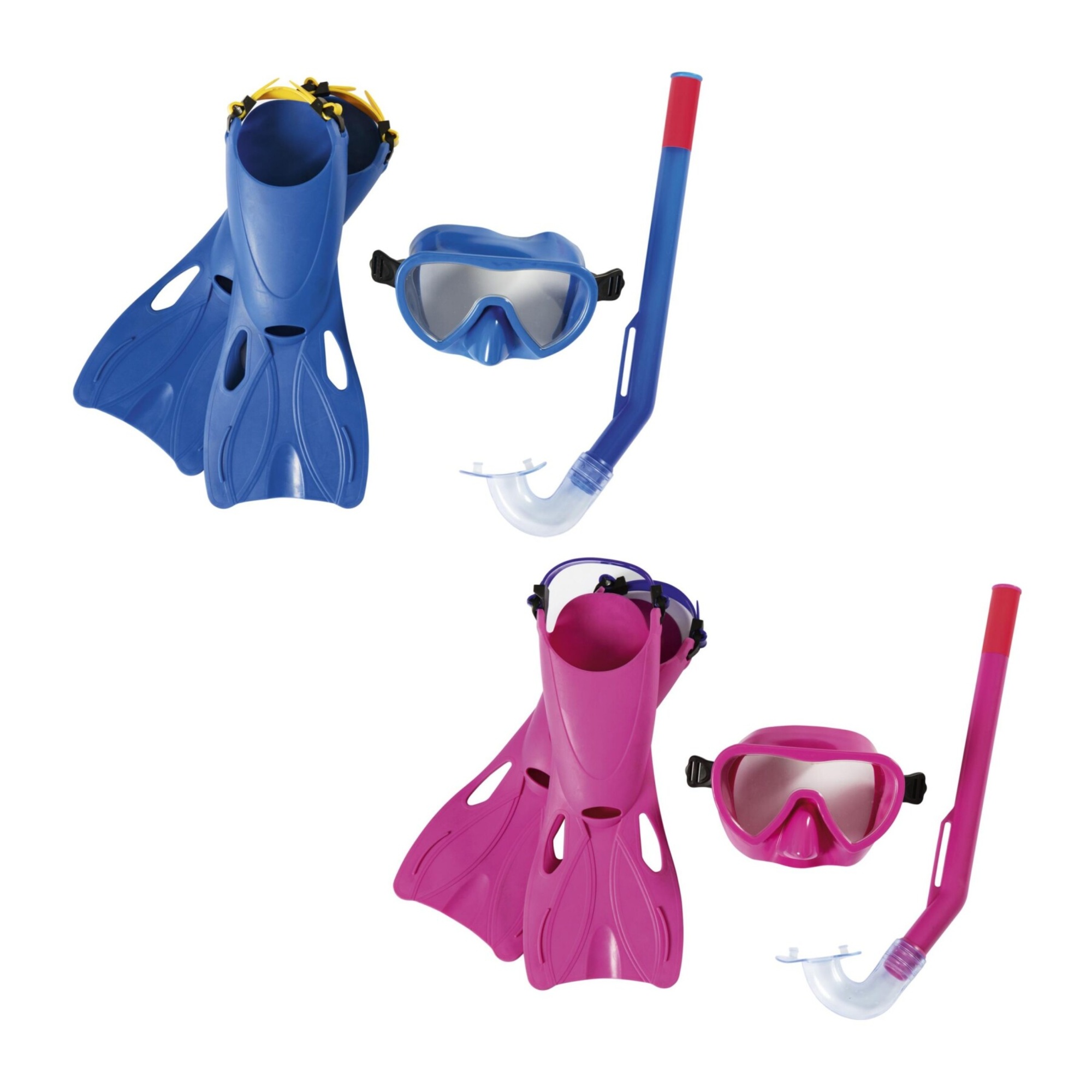 Set snorkel hydro-swim lil’ flapper per bambini (3-6 anni) - maschera, boccaglio, pinne - Bestway