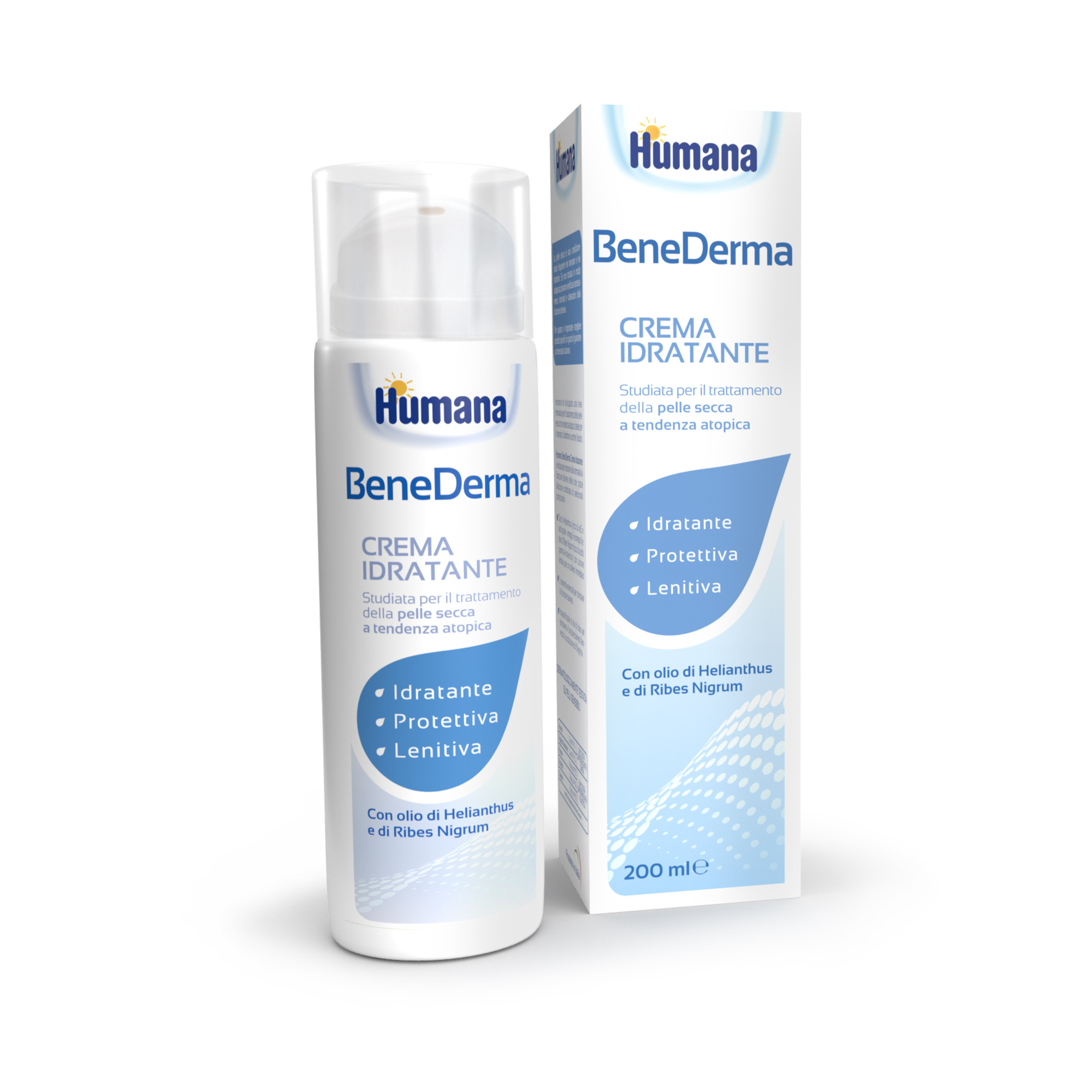 Humana benederma - crema idratante 200ml - Humana