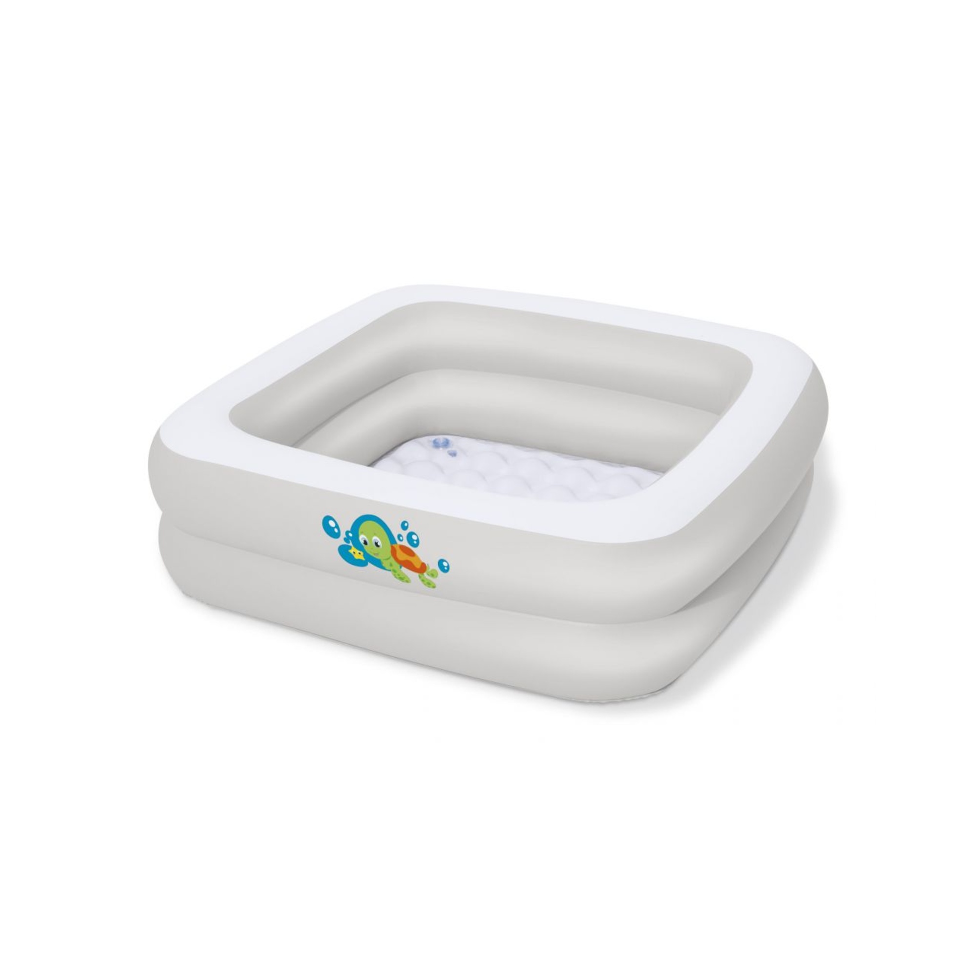 Bagnetto baby tub quadrato con fondo gonfiabile 86x86x25 cm. adatto ai box doccia - bestway - BESTWAY