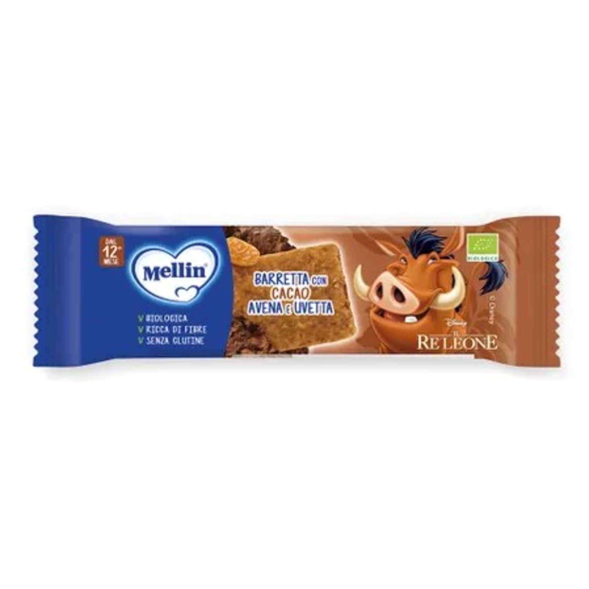 Mellin barretta cacao avena uvetta 20 gr - Mellin