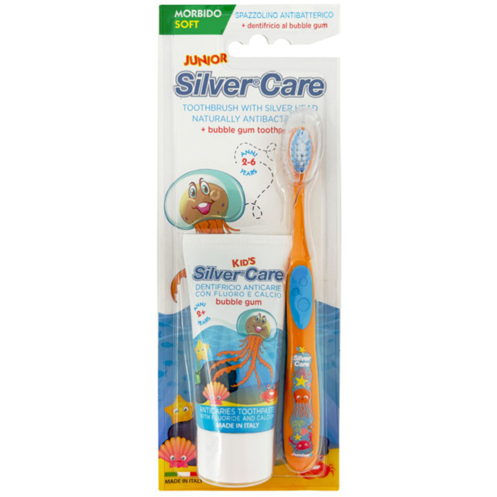 Silvercare kit spazzolino junior + dentifricio 50 ml - Silver care