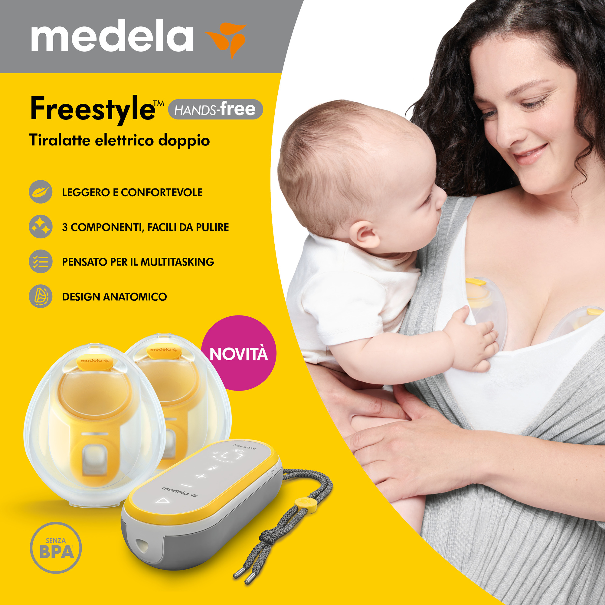 Medela- tiralatte freestyle hands-free - Medela